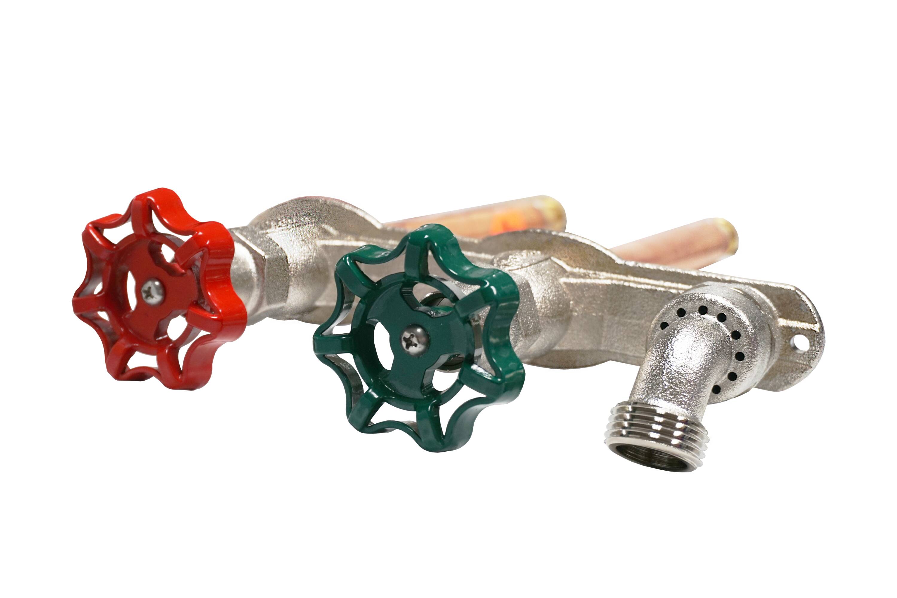 Prier Products C-108D10 Diamond 10-in L x 1/2-in Copper sweat/MIP Brass Anti-Siphon Frost Resistant Multi turn Sillcock