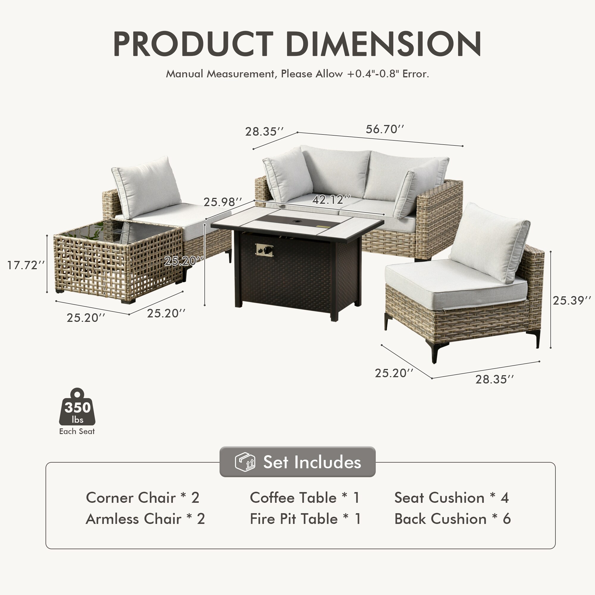 ALTRIGUS 6L-CFP03-SKT406-AL Patio-Conversation-Sets - View #3