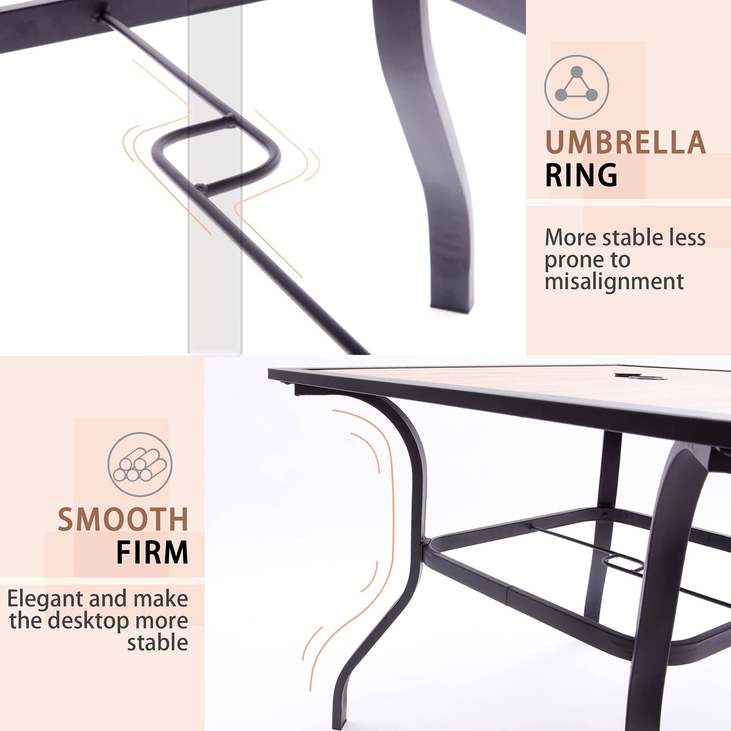 BANSA ROSE BALE2320 Patio-Tables - View #3