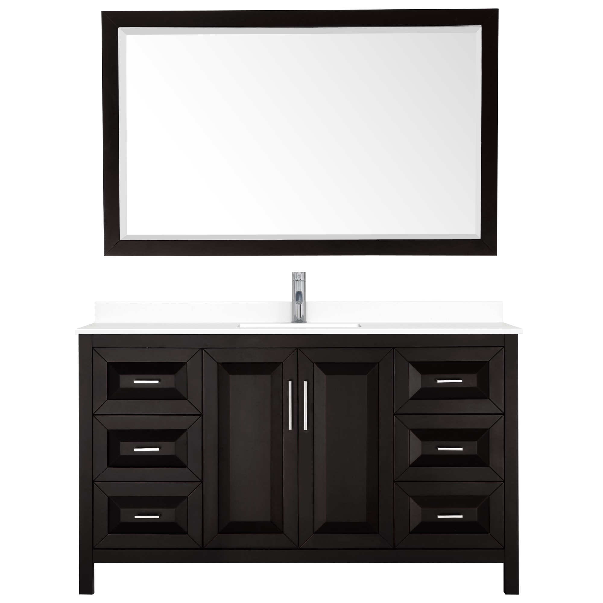 Wyndham Collection WCV252560SDEWCUNSM58 Bath-Vanity-Combo - View #3