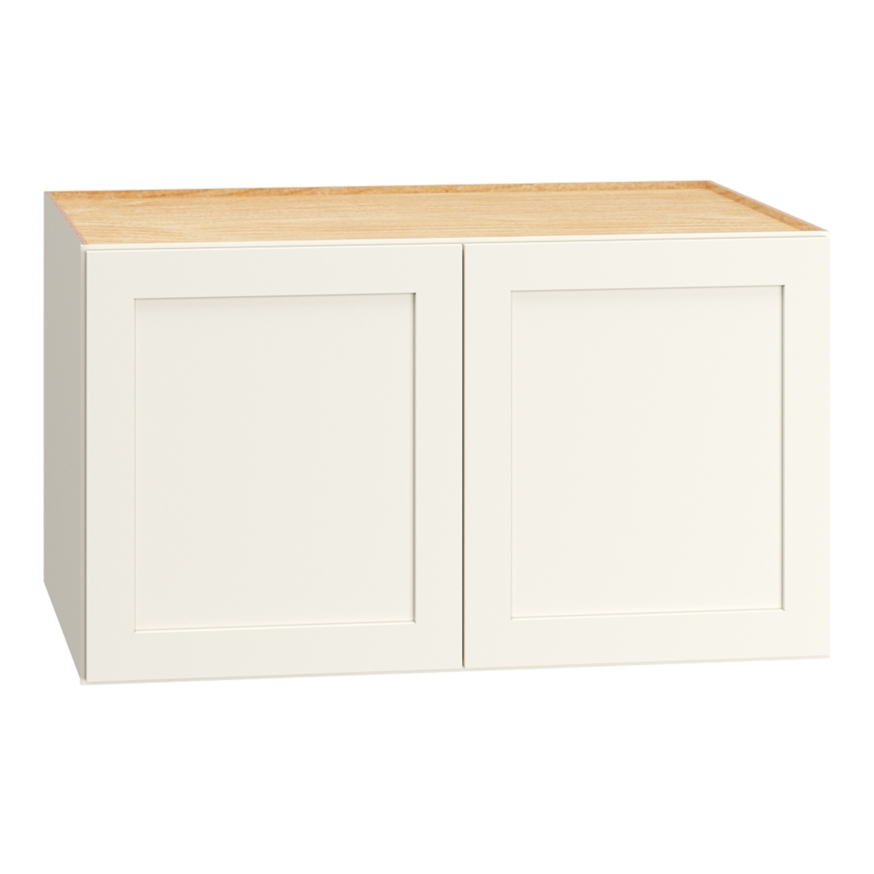Diamond Express Jamestown 37-in W x 21-in H x 24-in D White Painted Wall Fully Assembled Plywood Cabinet Recessed Panel Shaker