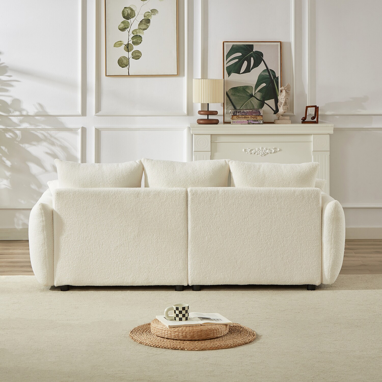 GZMR 97-in Convertible Sectional Sofa 97-in Modern Brown