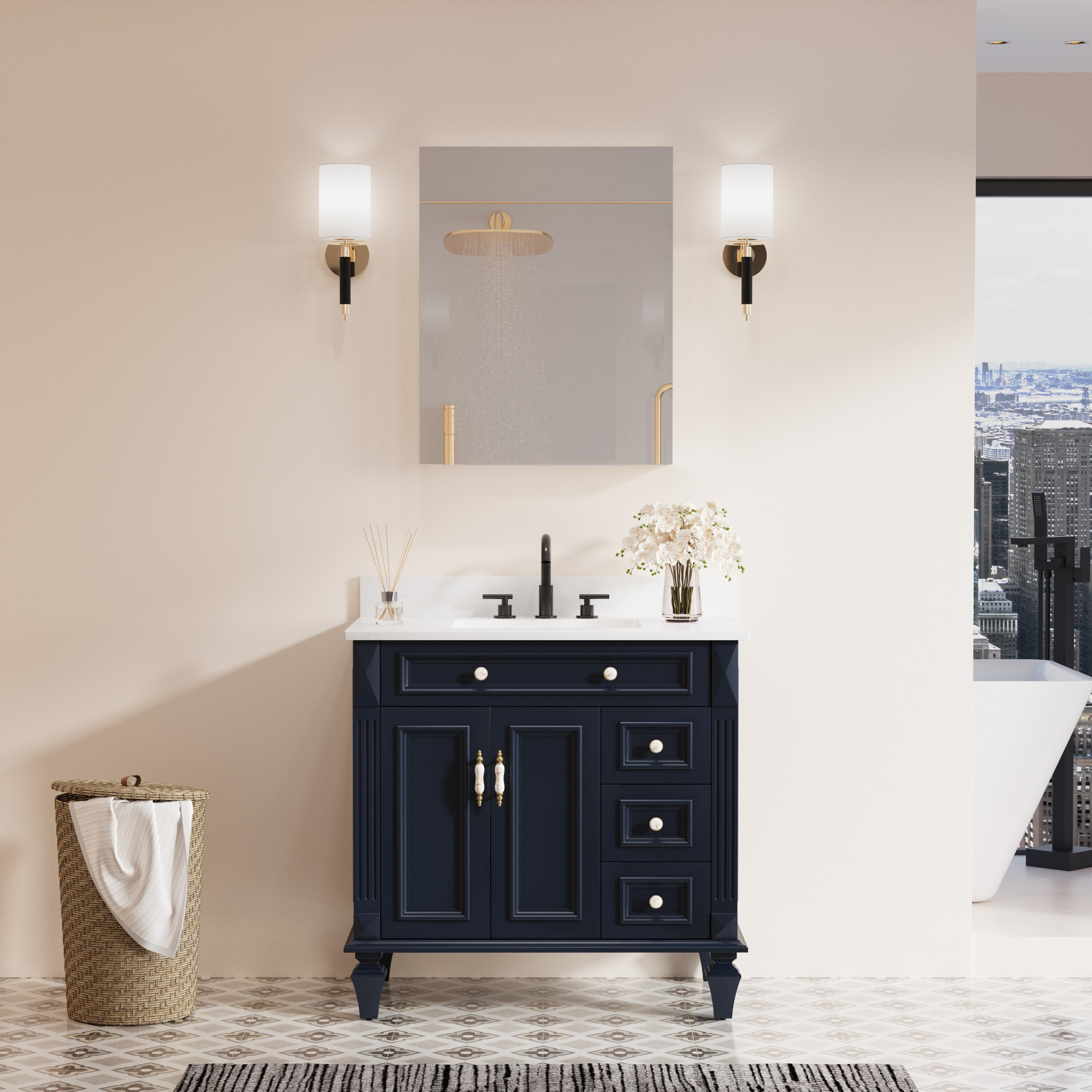 Forclover MRW-JG2430LR Bathroom-Medicine-Cabinets - View #4