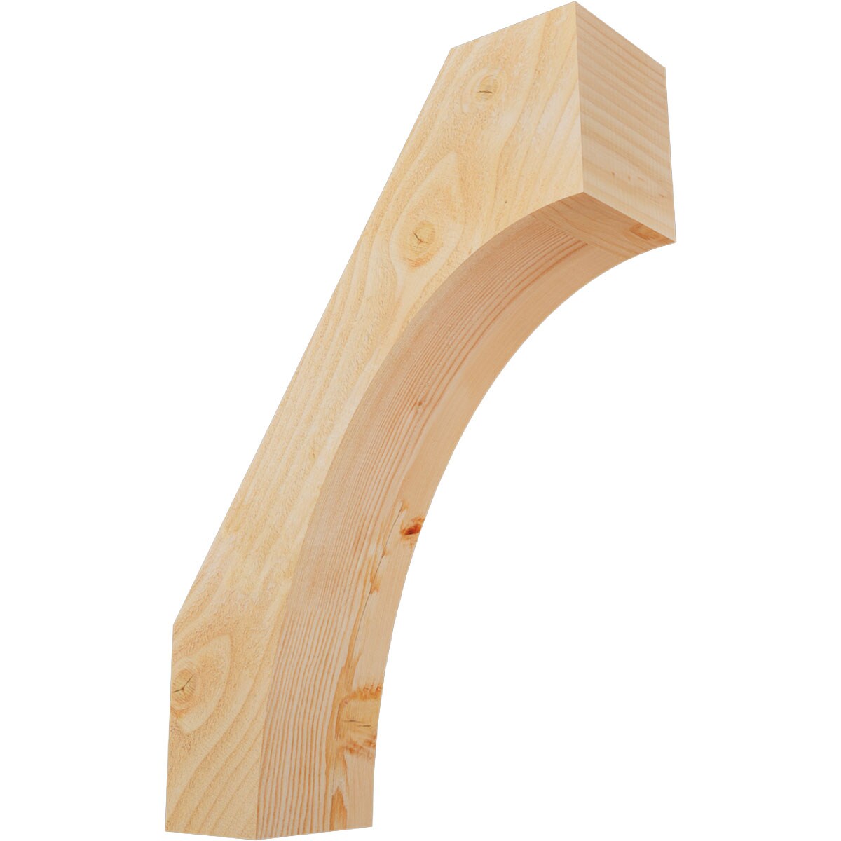Ekena Millwork BRC06X18X26WTL00RDF 6-in x 18-in x 26-in Douglas Fir Unfinished Wood Westlake Tough Sawn Knee Brace