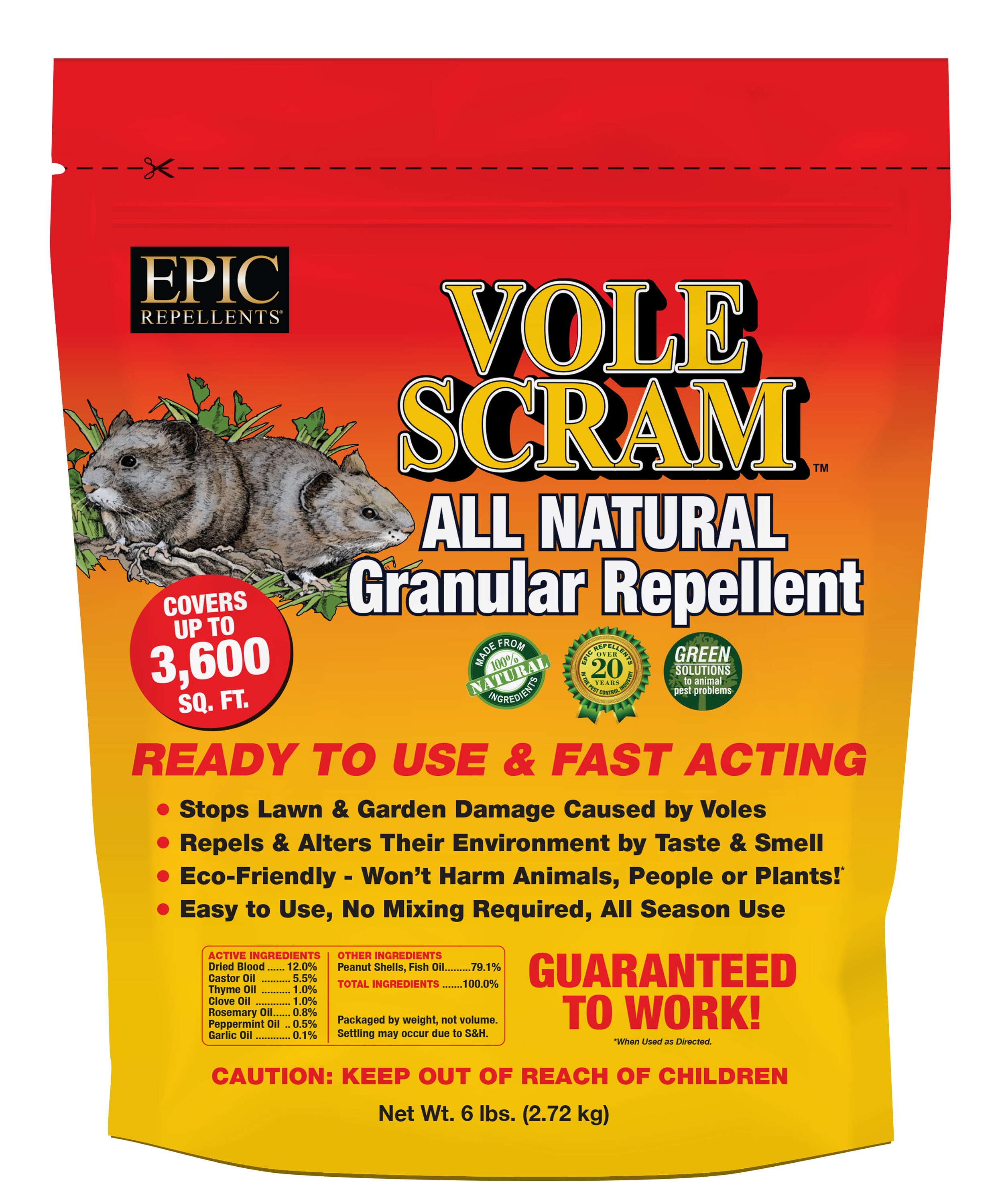 EPIC 18006 Vole Scram 6-lb Vole Repellent