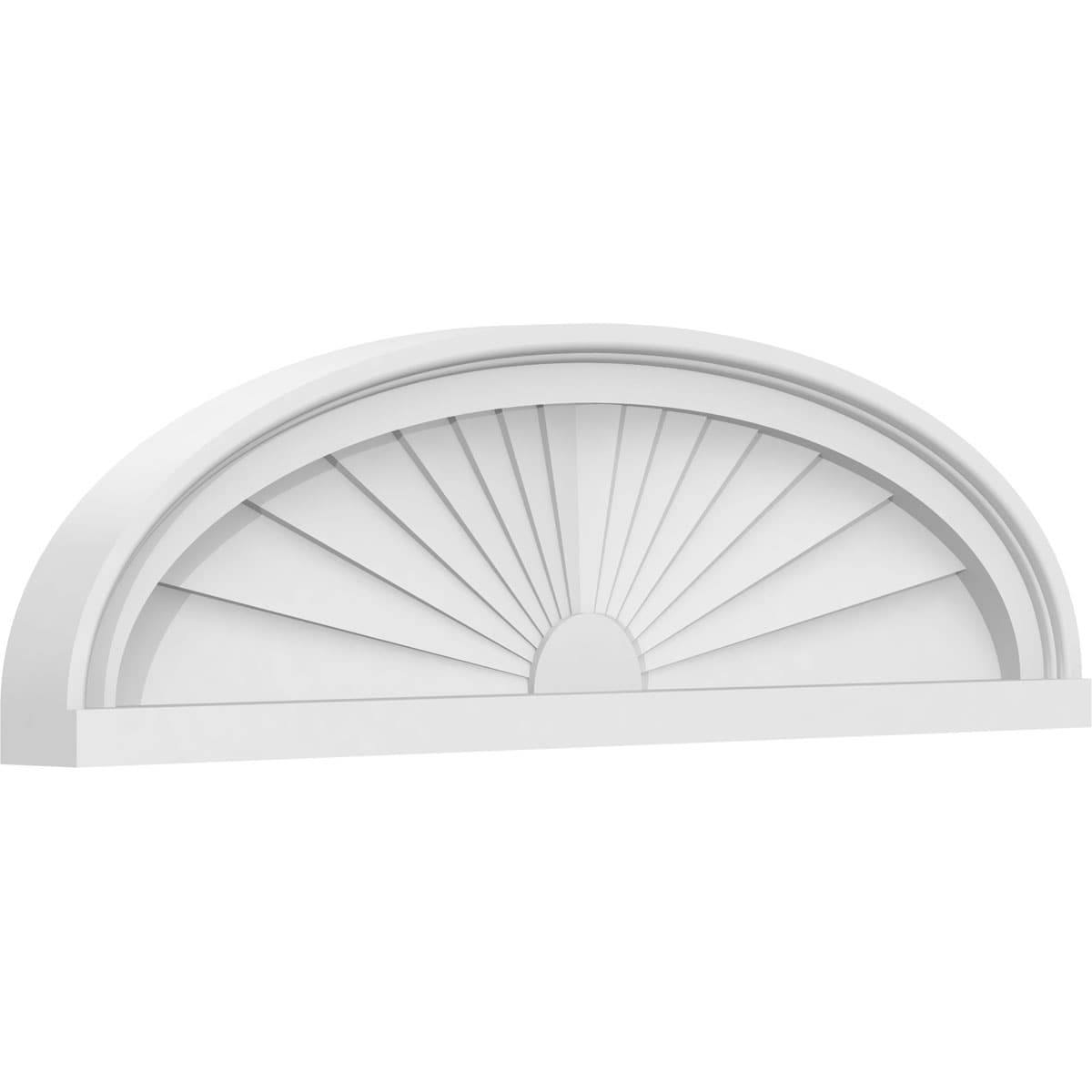 Ekena Millwork PEDPS028X080ELL01 28-Inches W x 8-Inches L PVC Pediment