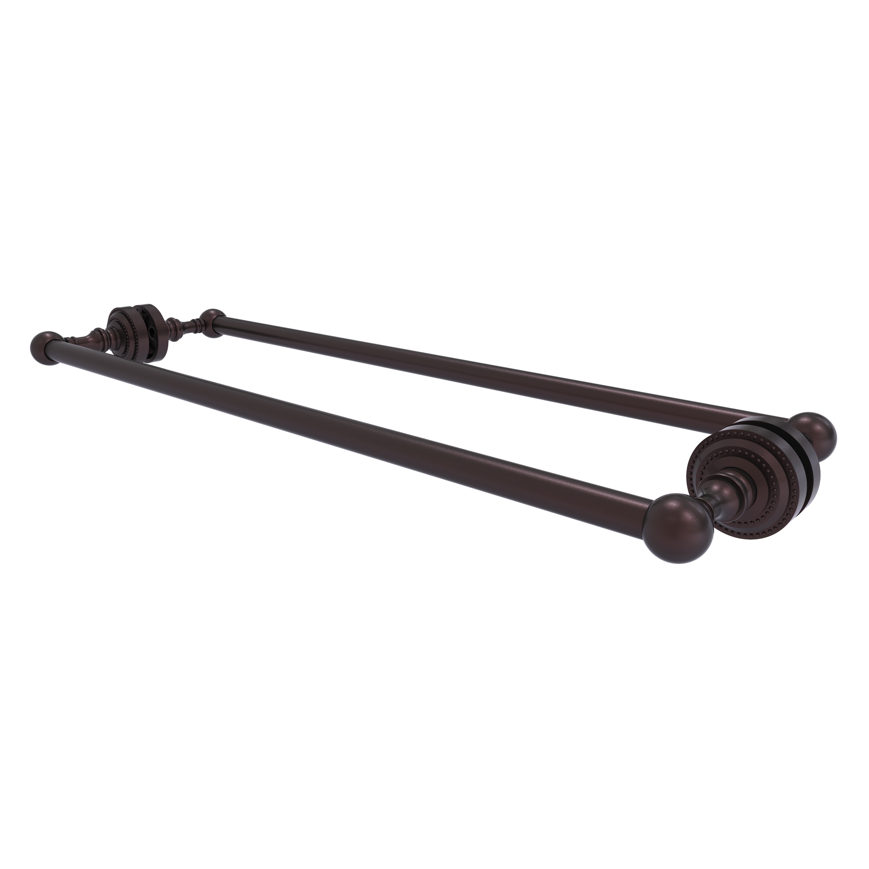 Allied Brass DT-41-BB-24-ABZ Dottingham 24-in double Antique Bronze Wall mount Double Towel Bar