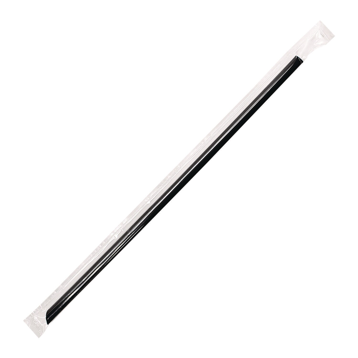 Karat Jumbo Straws 9 in Plastic Black 2000/Carton