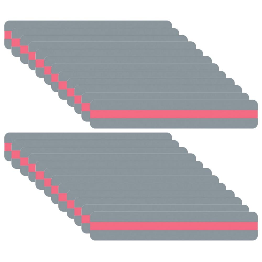 Ashley Productions ASH10810-24 Sentence Strip Reading Guide, 1.25 -in x 7.25 -in, Rose, Pack of 24