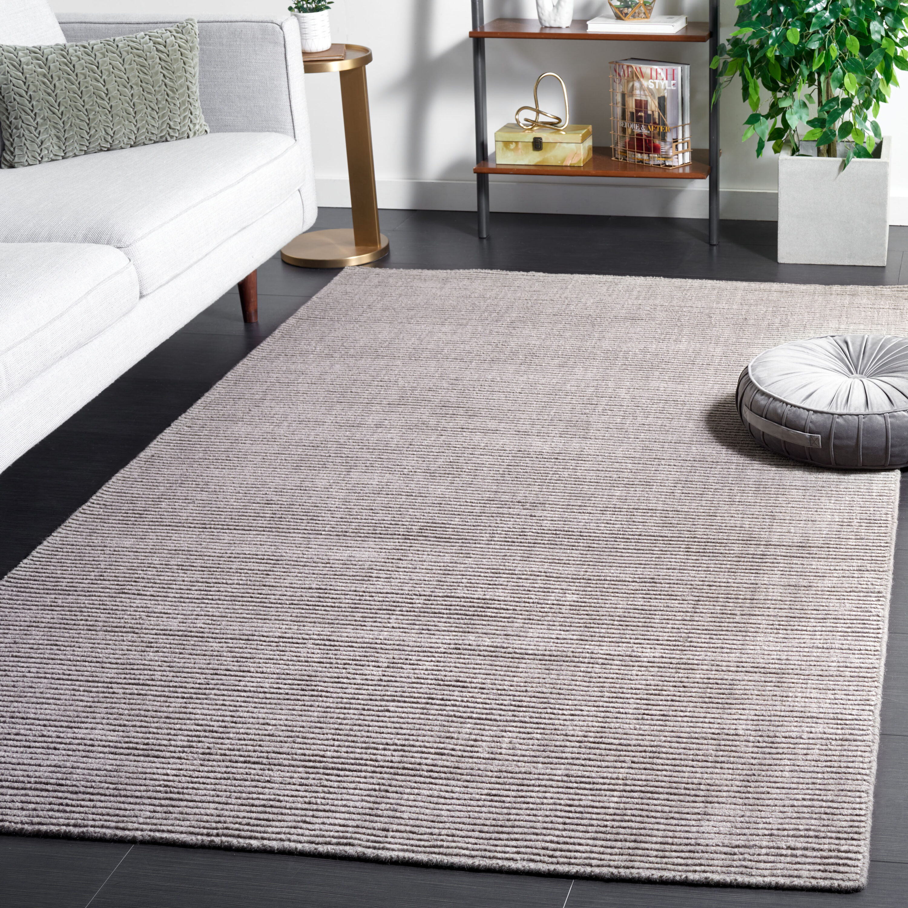  Himalaya 251 Dark Gray Solid / Tonal 4ft x 6ft Small Rectangle Rug
