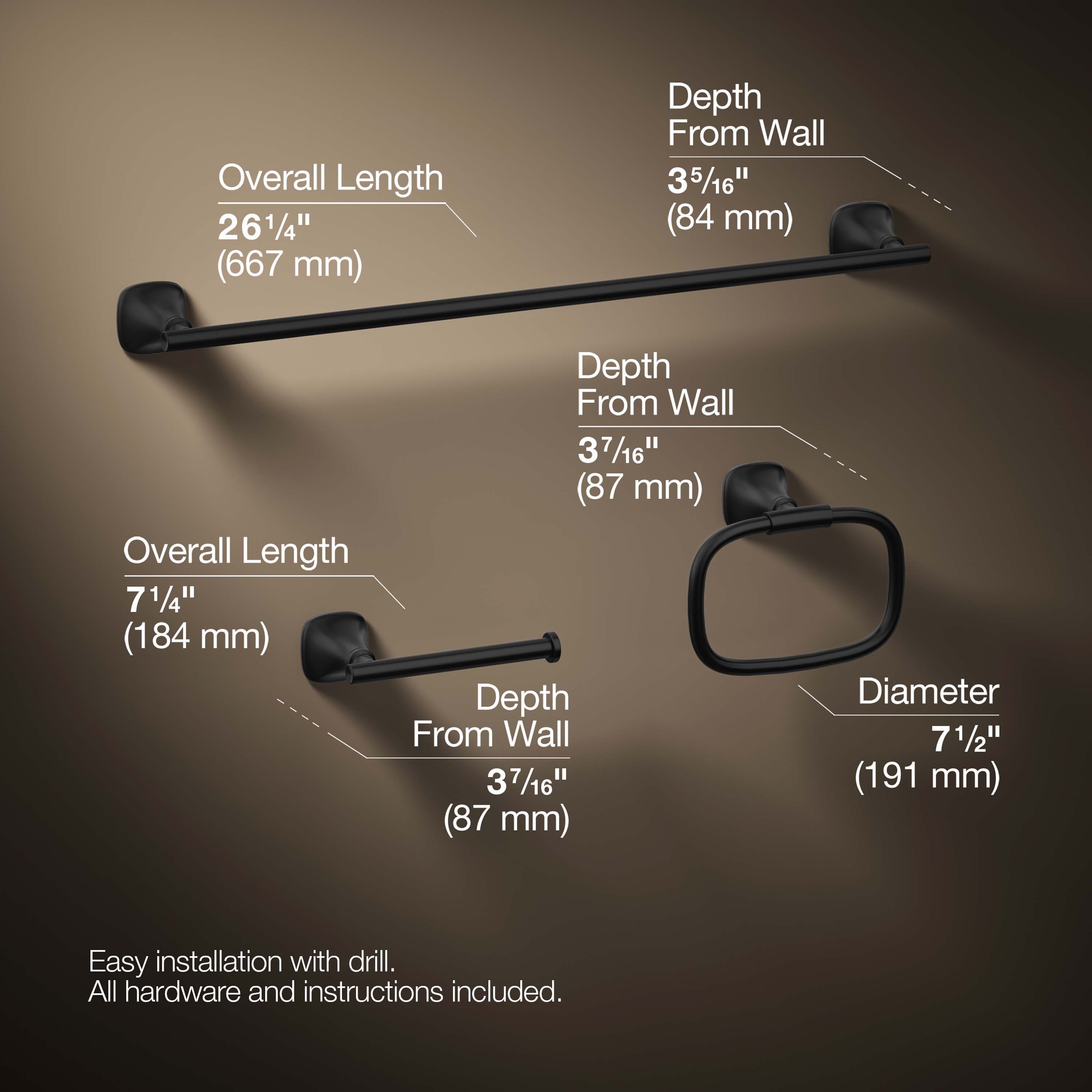 KOHLER R28014-BL Decorative-Bath-Hardware-Kits - View #3