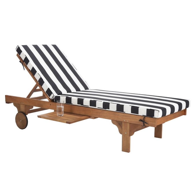 Stationary Chaise Lounge Chair S, White Outdoor Lounge Chair