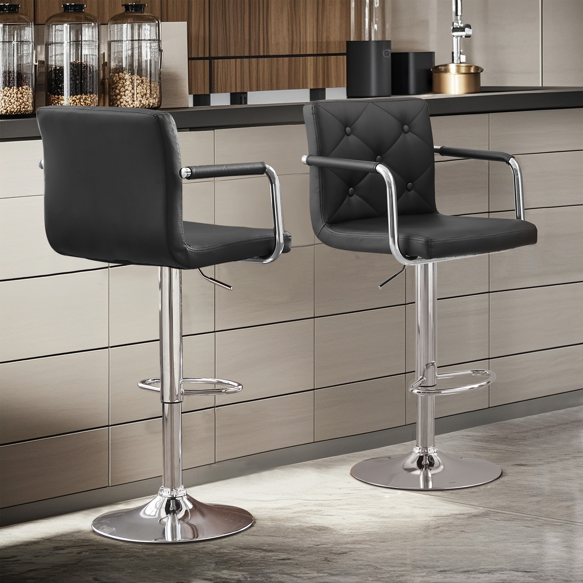 Vecelo LOE-C07-BLK stools - View #4
