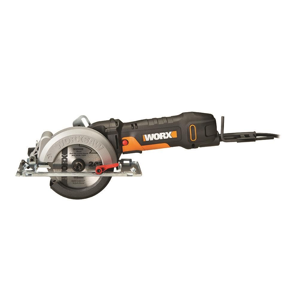 WORX 4-1/2-in Corded Circular Saw (Tool Only) in the Circular Saws department at