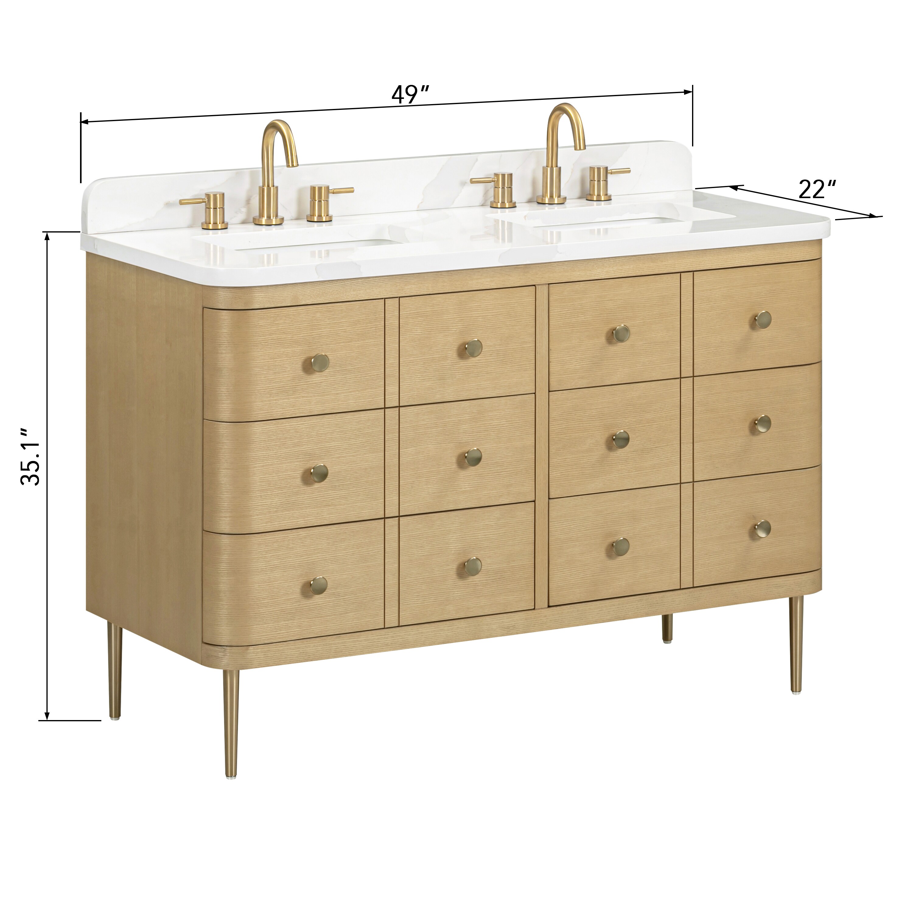 Avanity SERENA-VS49-WO-CA Bath-Vanity-Combo - View #3