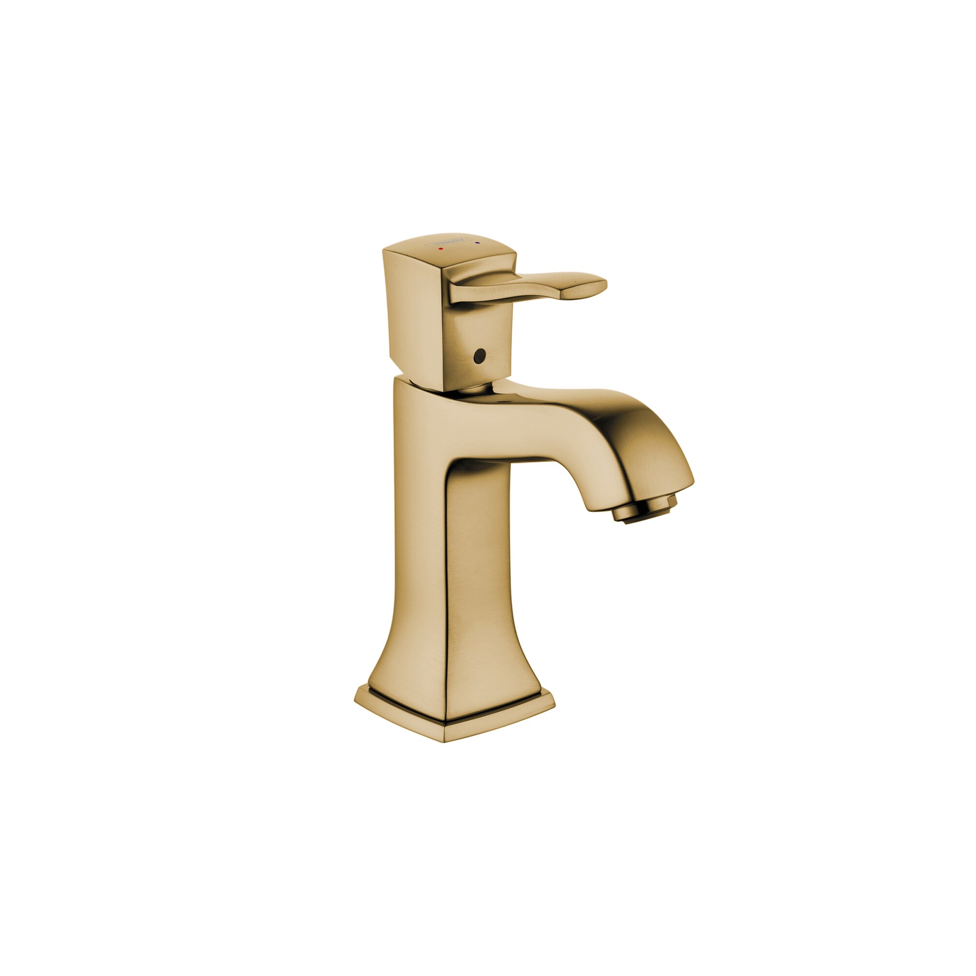 Hansgrohe 31300141 Metropol Classic Brushed Bronze Single hole 1-handle WaterSense Low-arc Residential Handle Bathroom Sink Faucet with Drain