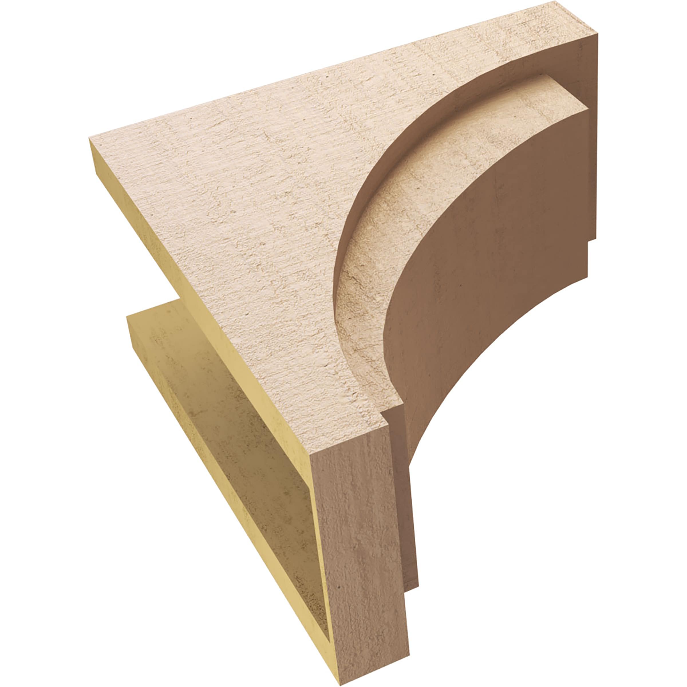 Ekena Millwork CORU10X20X20RIVRCPR corbels - View #6