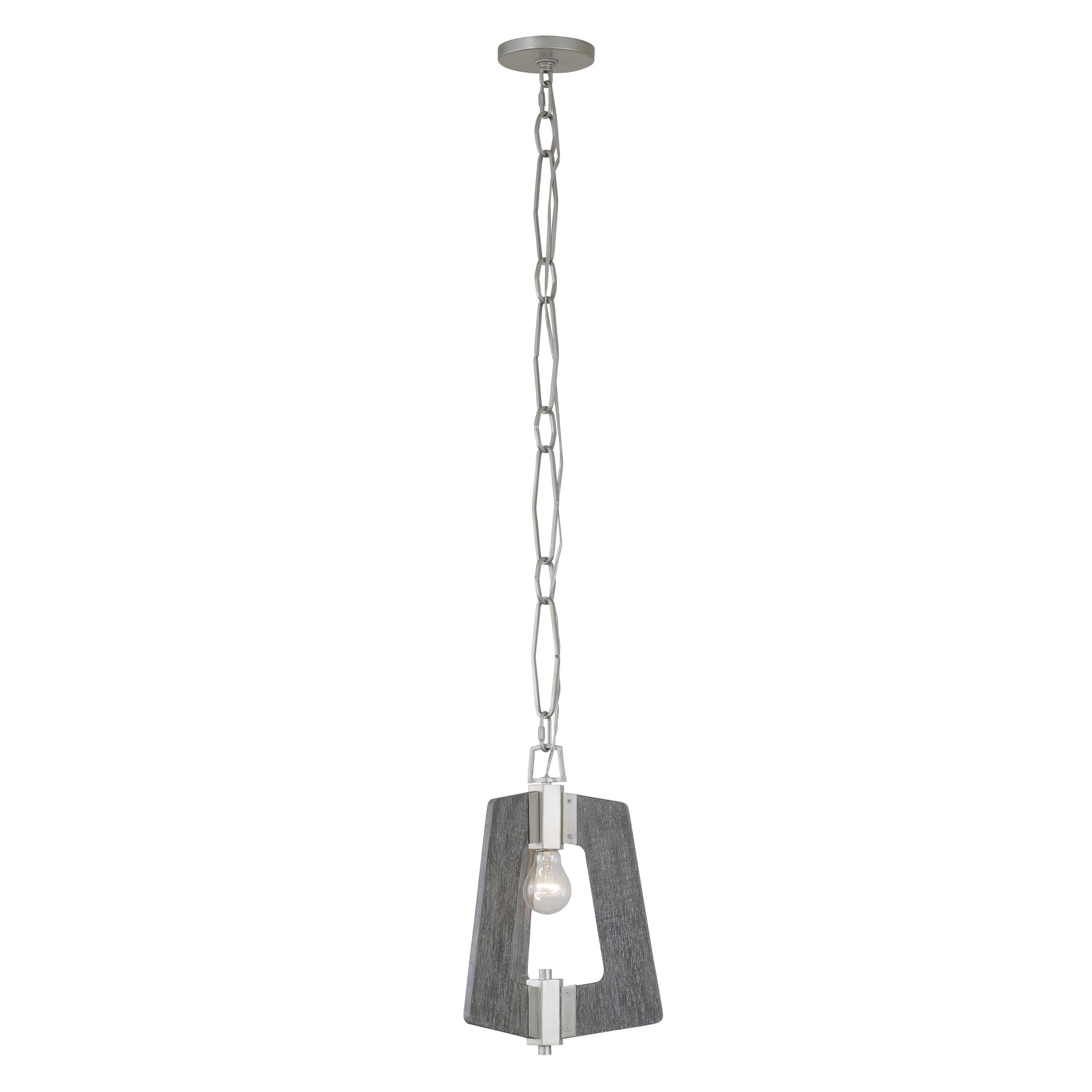 Varaluz 268M01SOG Lofty 1 -Light Silverado Farmhouse Geometric Medium Hanging Pendant light