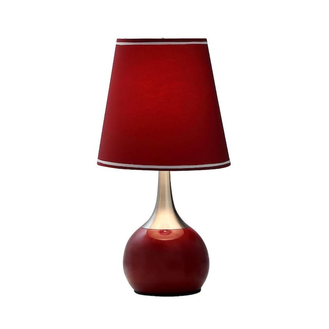 Burdy Touch Table Lamp, Small Red Table Lamp