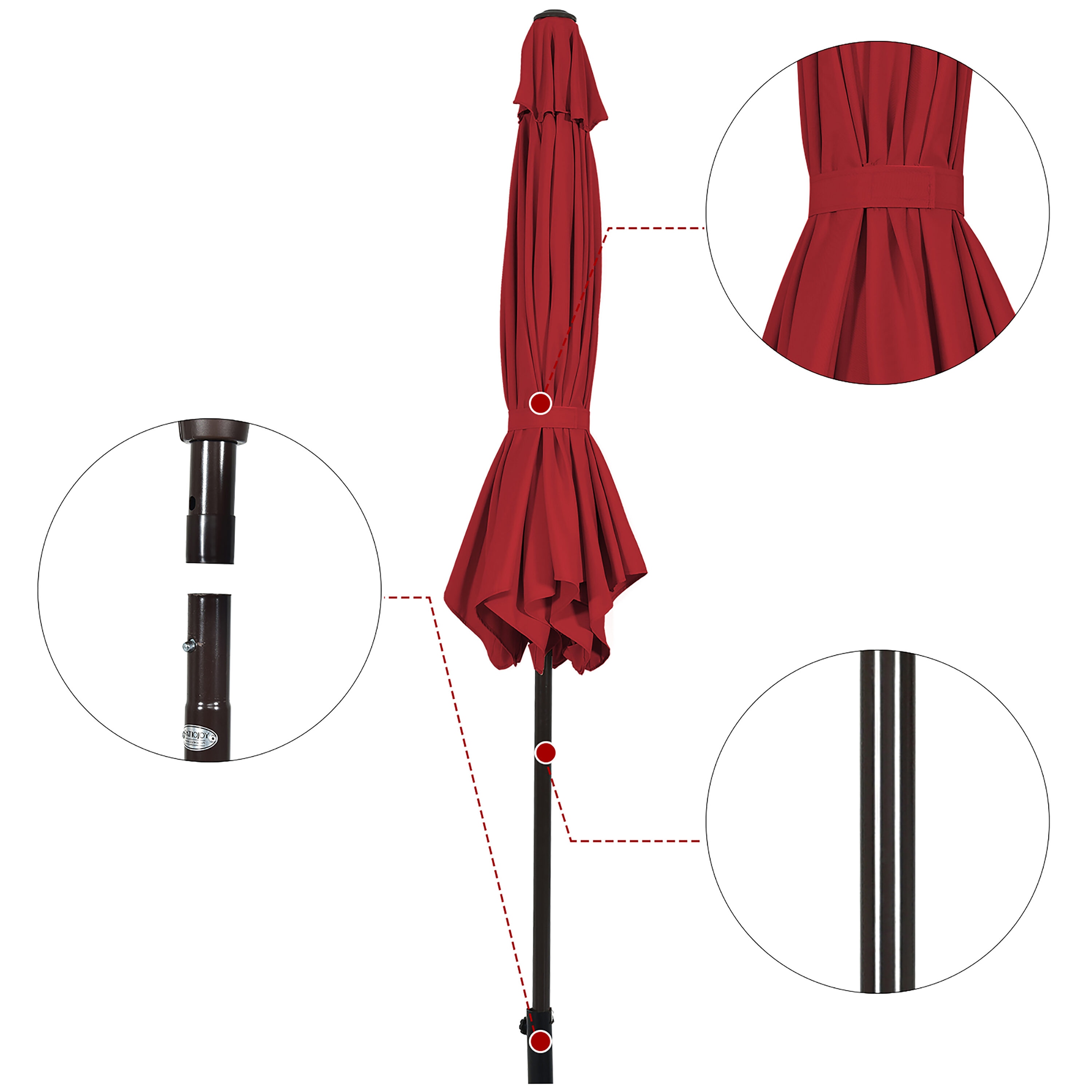 Costway OP70707WN Umbrellas-2 - View #3