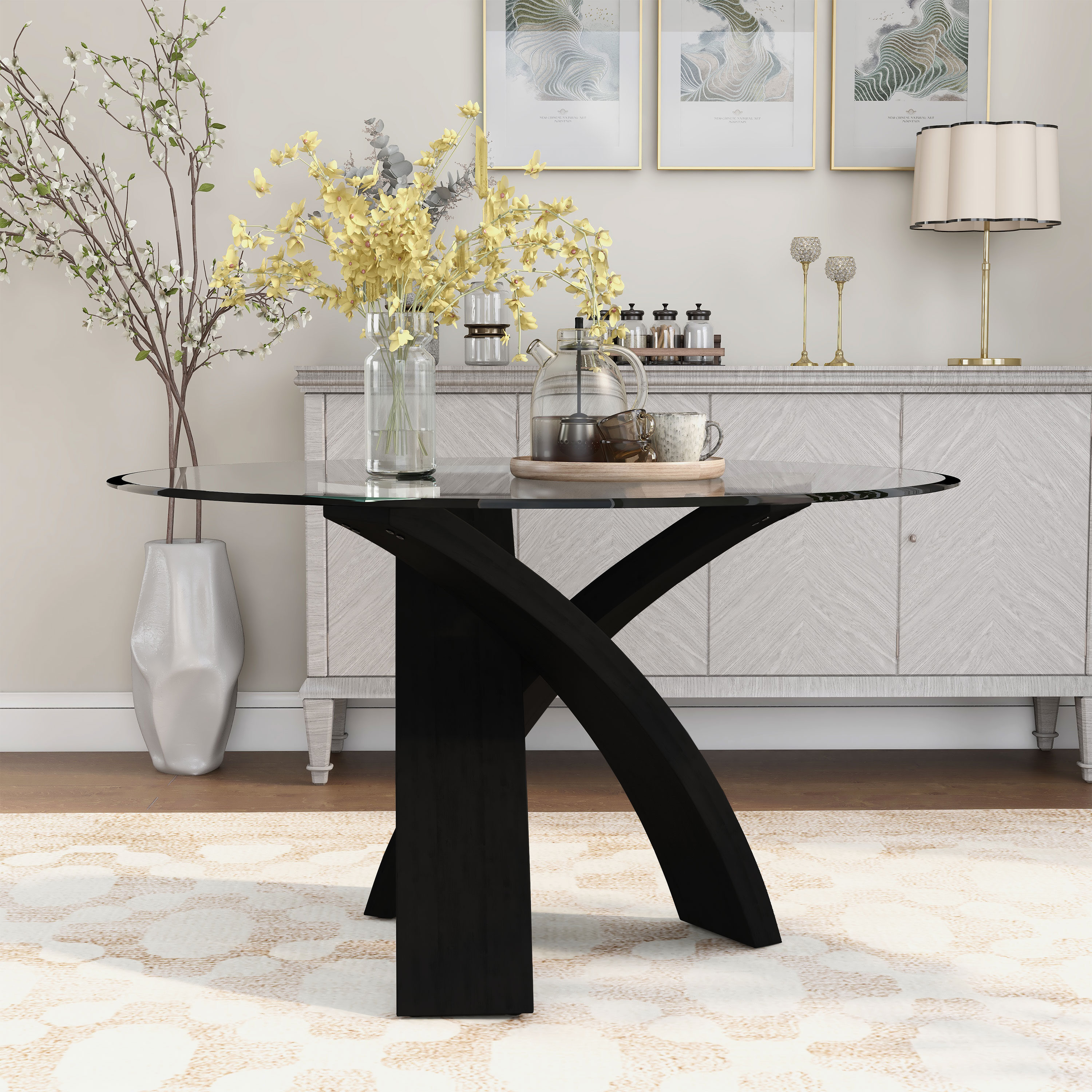 Furniture of America IDF-3393RT-5PC Dining-Sets - View #7