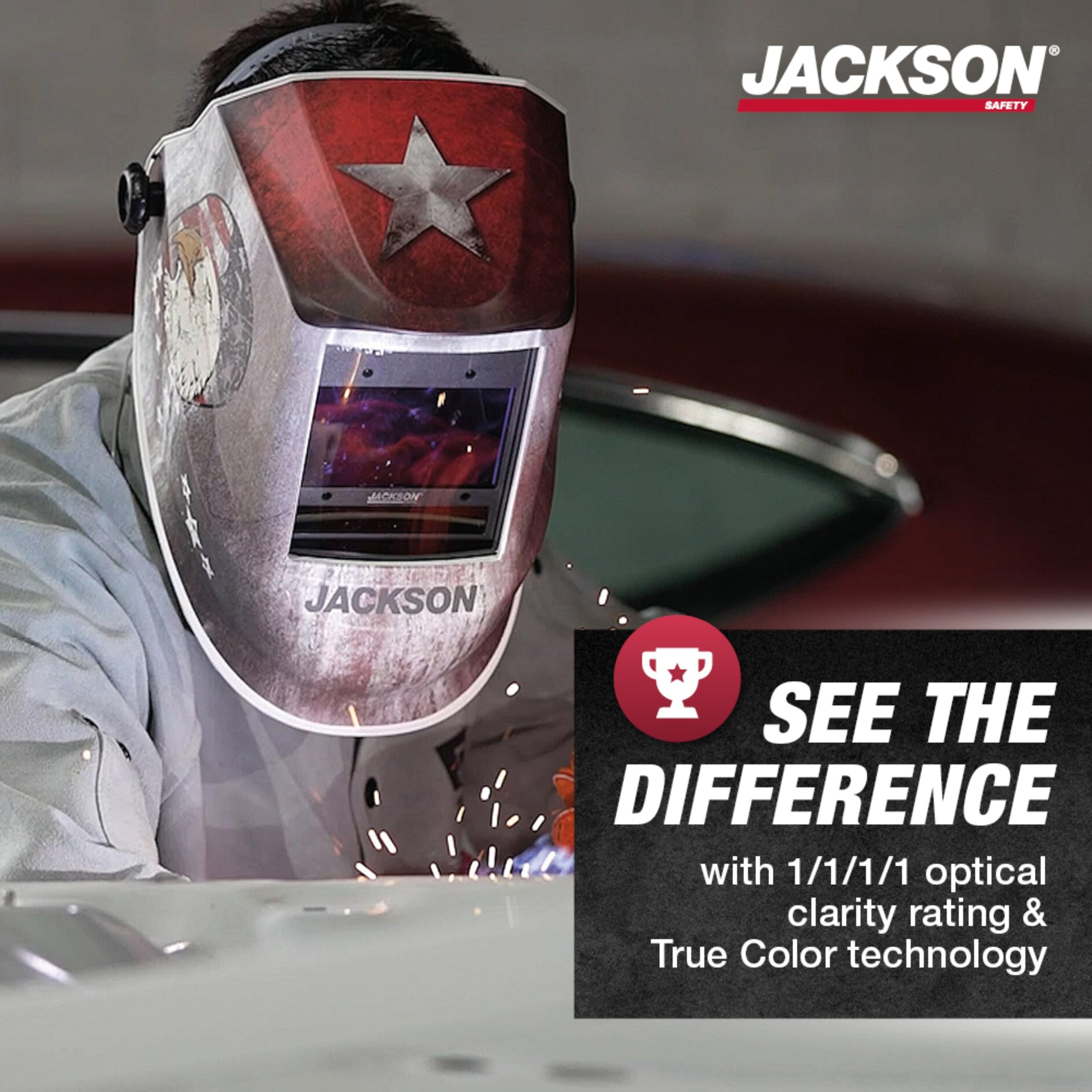 Jackson Safety JCK-47103 Versatile design is ideal for welding grinding ...