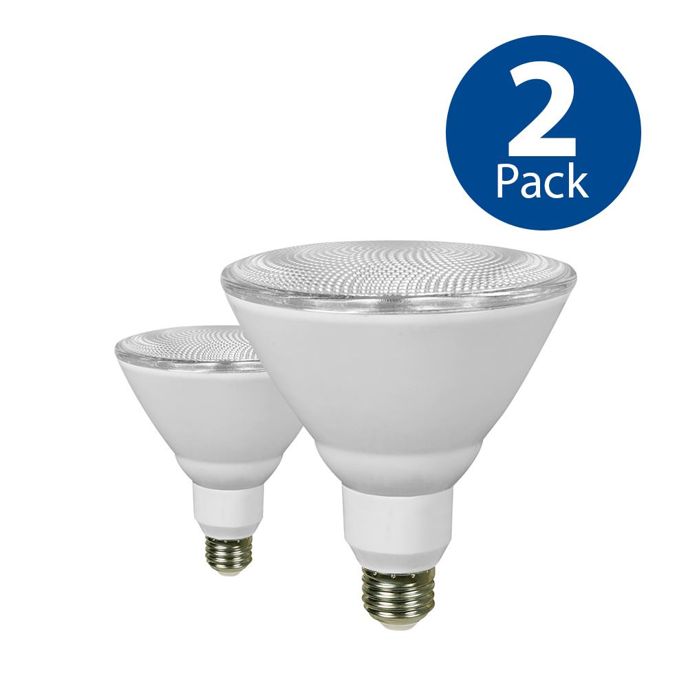 Philips LED 90-Watt PAR38 In/Outdoor Flood Light Bulb, Bright White,  Dimmable, 40° Beam Spread, E26 Medium Base (2-Pack)