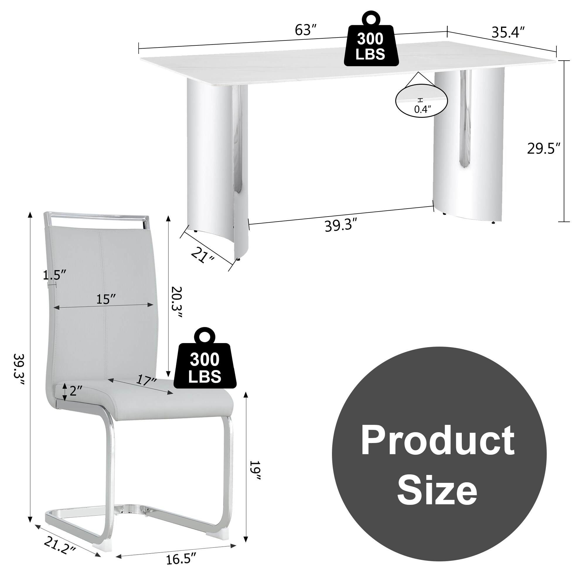 LOVMOR SF-X-W1151S00838 Dining-Tables - View #4