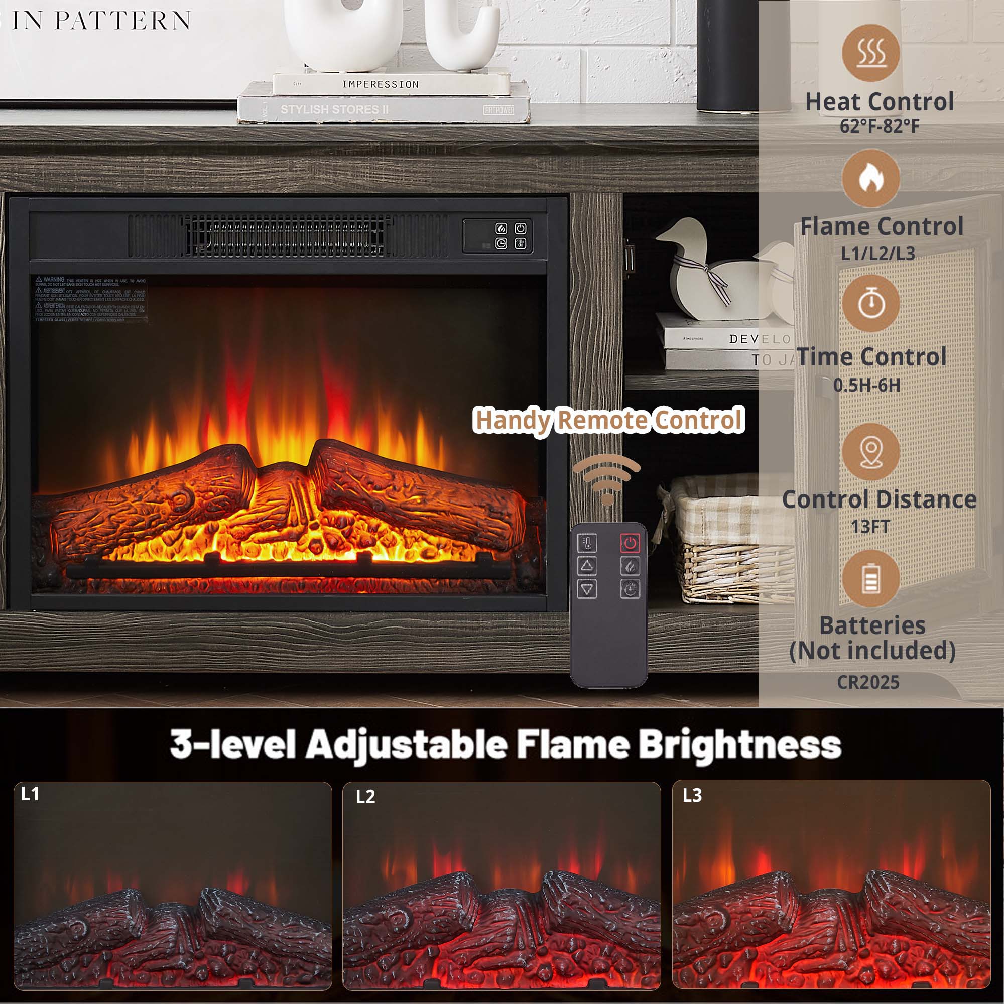 Sunrinx MG8-FP-19 Electric-Fireplaces - View #6