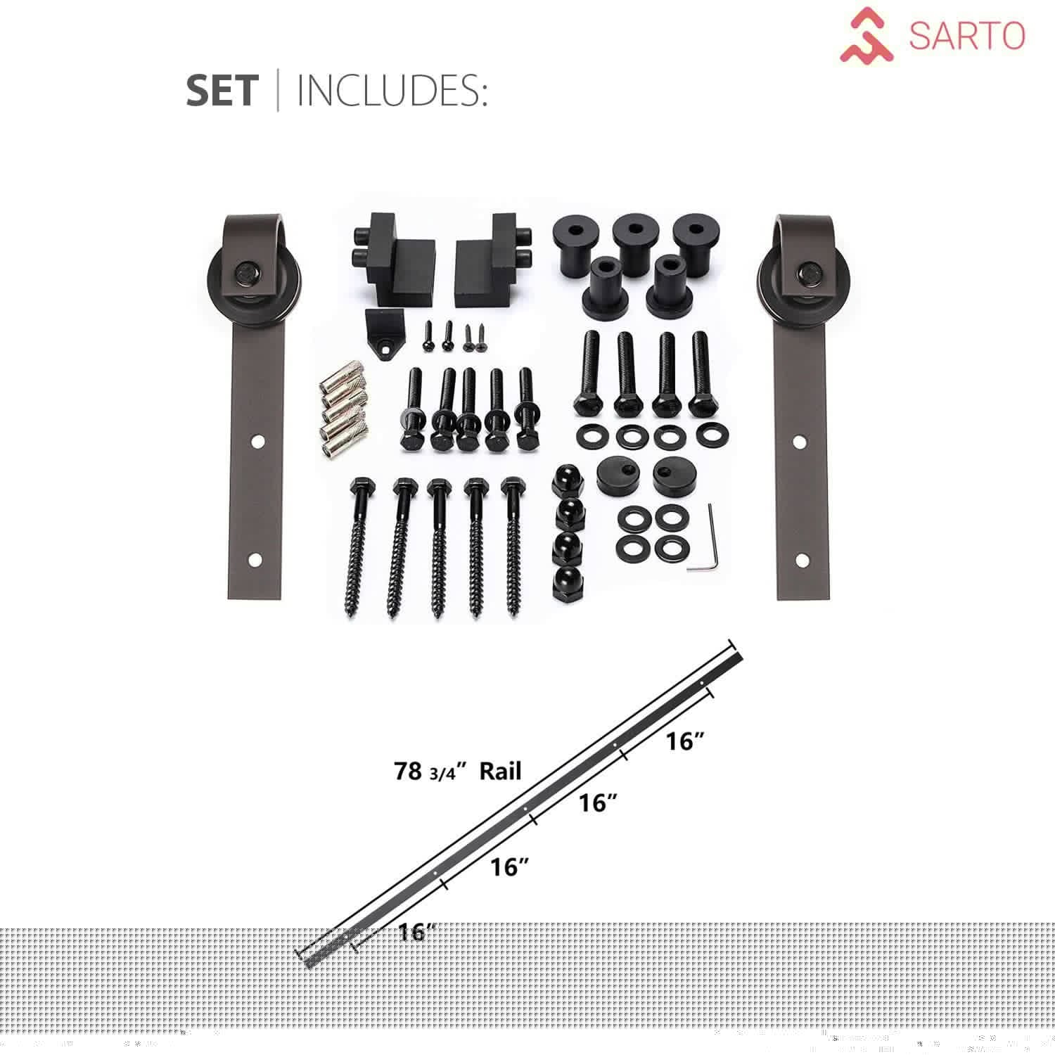 SARTODOORS QUA4002BDBNOR32 Barn-Doors - View #3