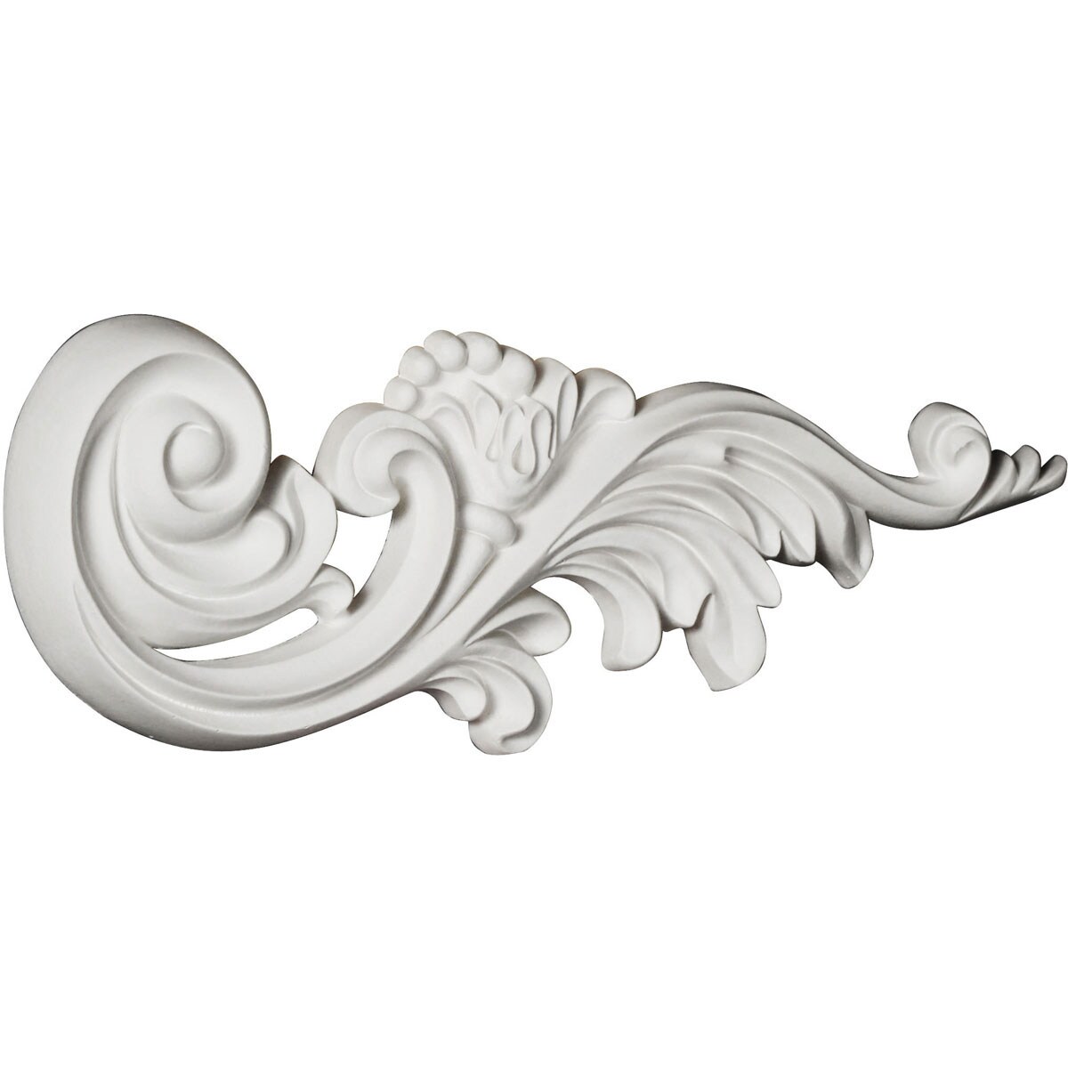 Primed White Polyurethane Architectural Scroll Onlay