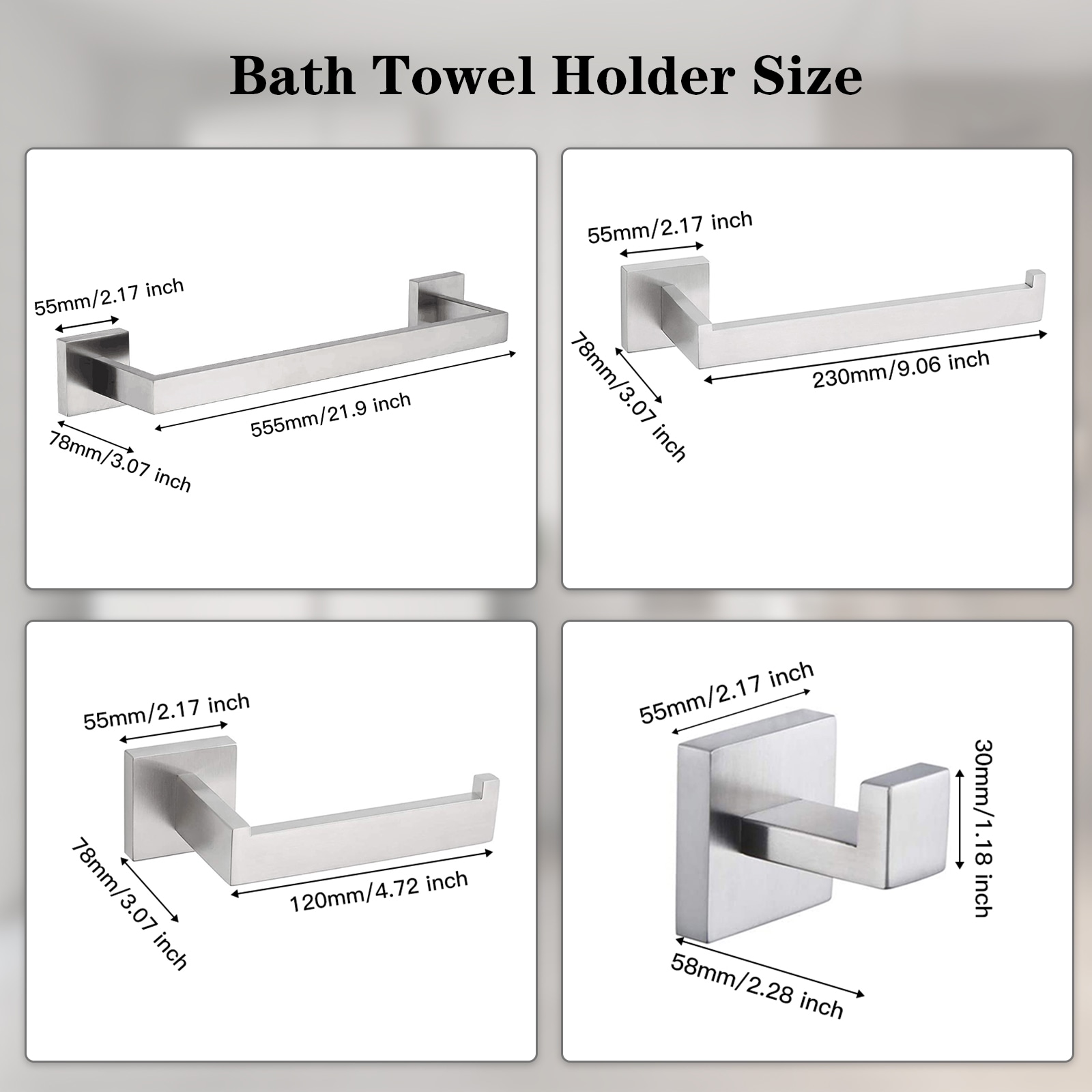 BWE A-91012-S-N-1 Decorative-Bath-Hardware-Kits - View #7