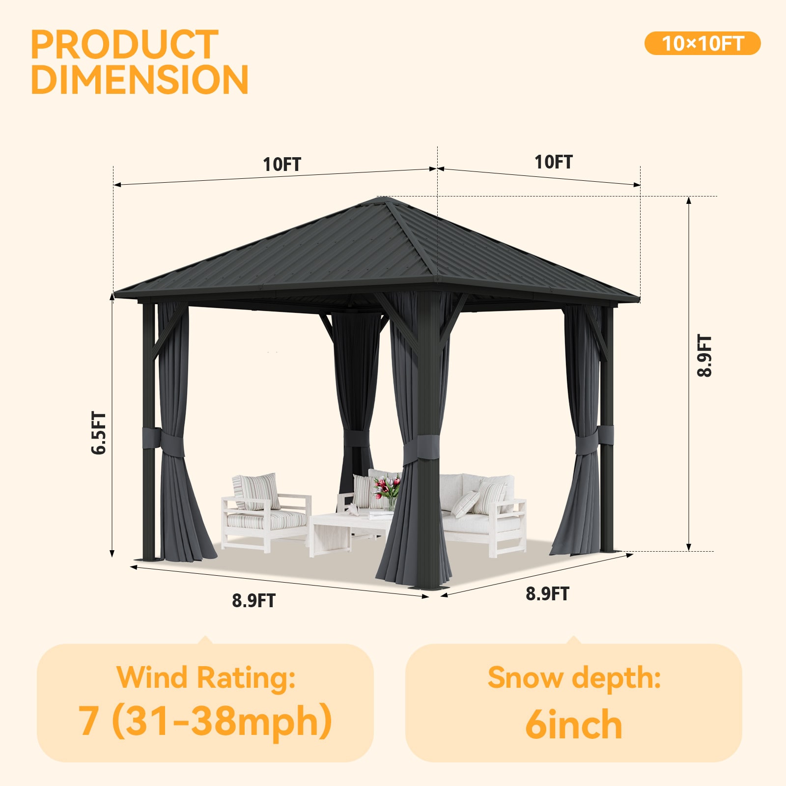Bapipro BPGB23G30 Wood-Resin-Gazebos - View #6