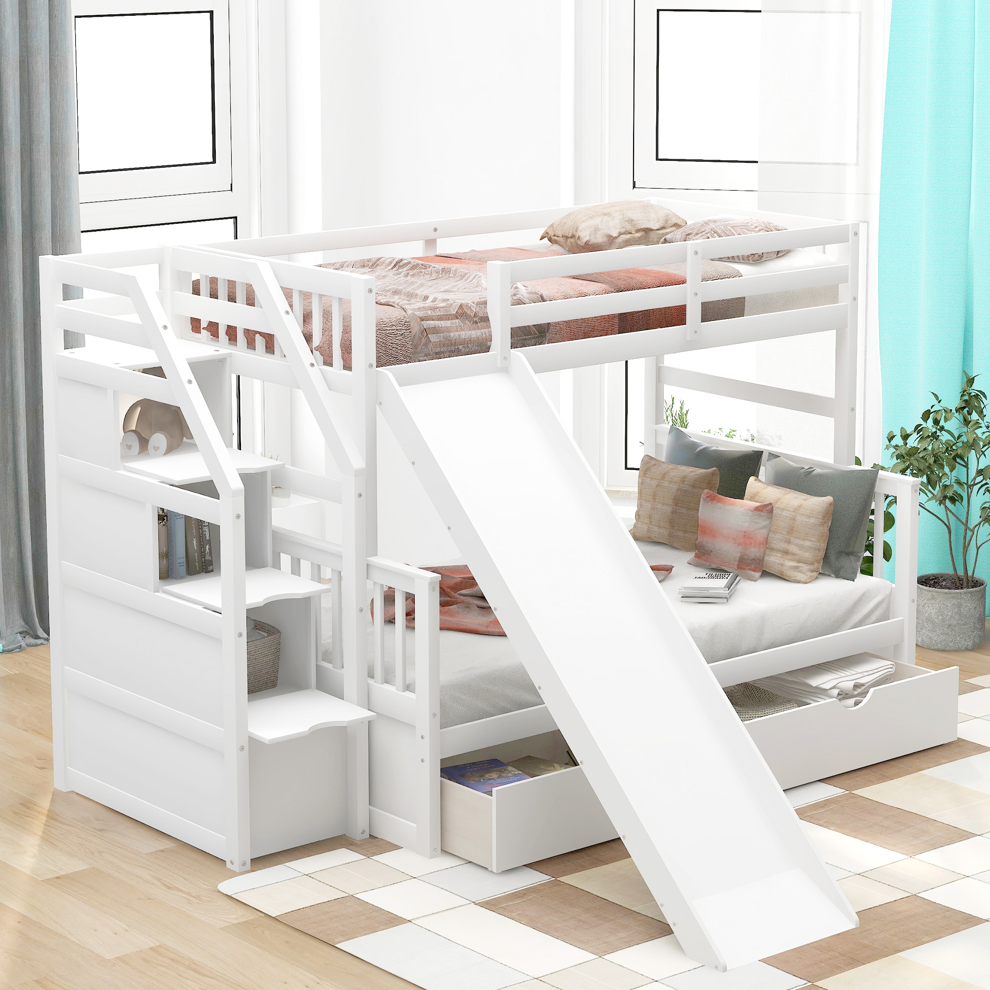 ModernLuxe SM000109AAK-1 Bunk-Beds - View #3