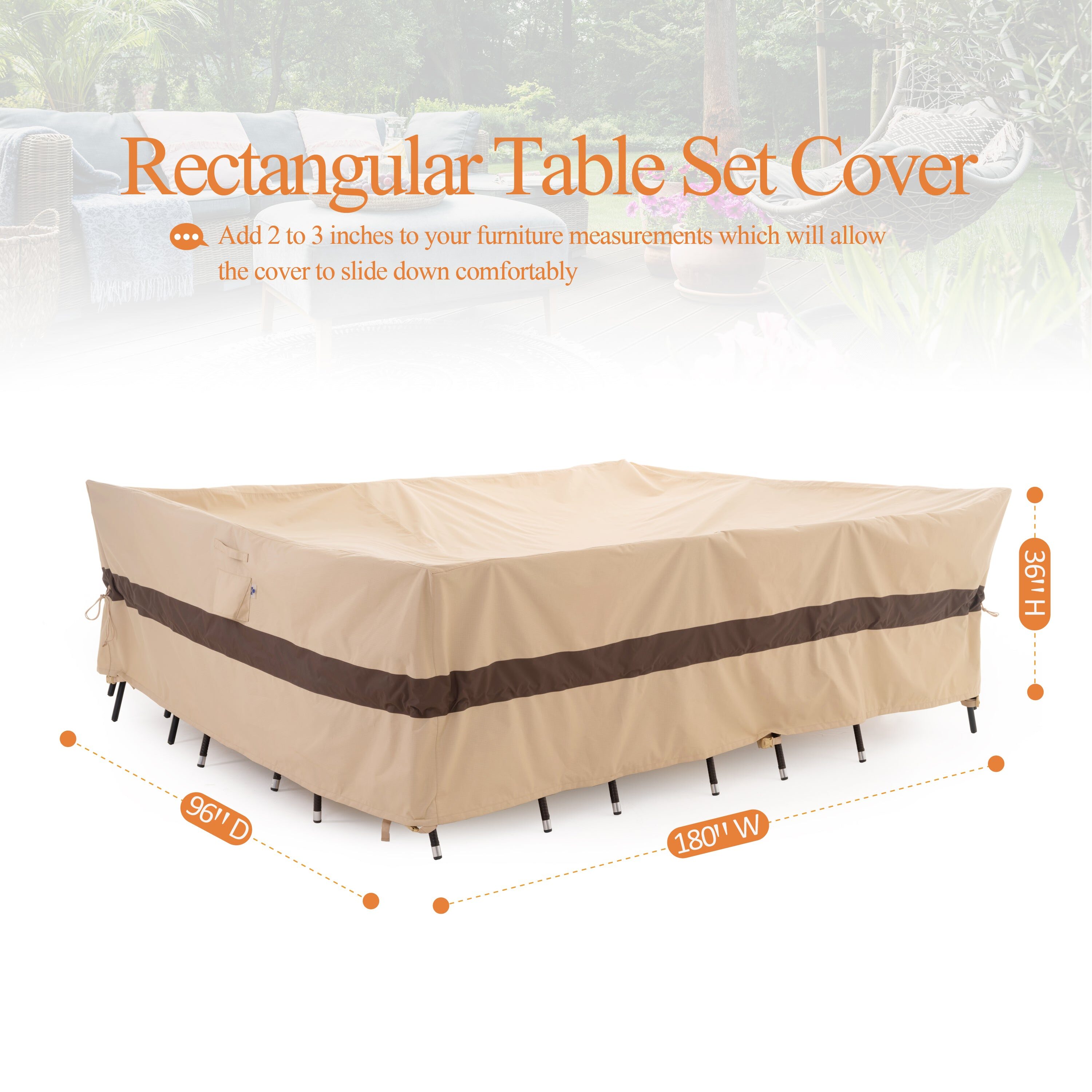 WJ-X3 WJ-X3-K45 Patio-Furniture-Covers - View #2