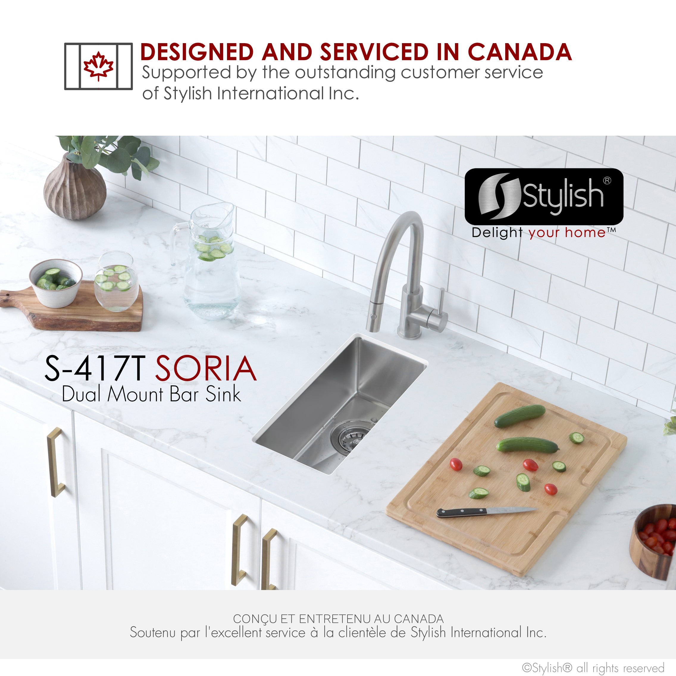 Stylish S-417T Kitchen-Sinks - View #9
