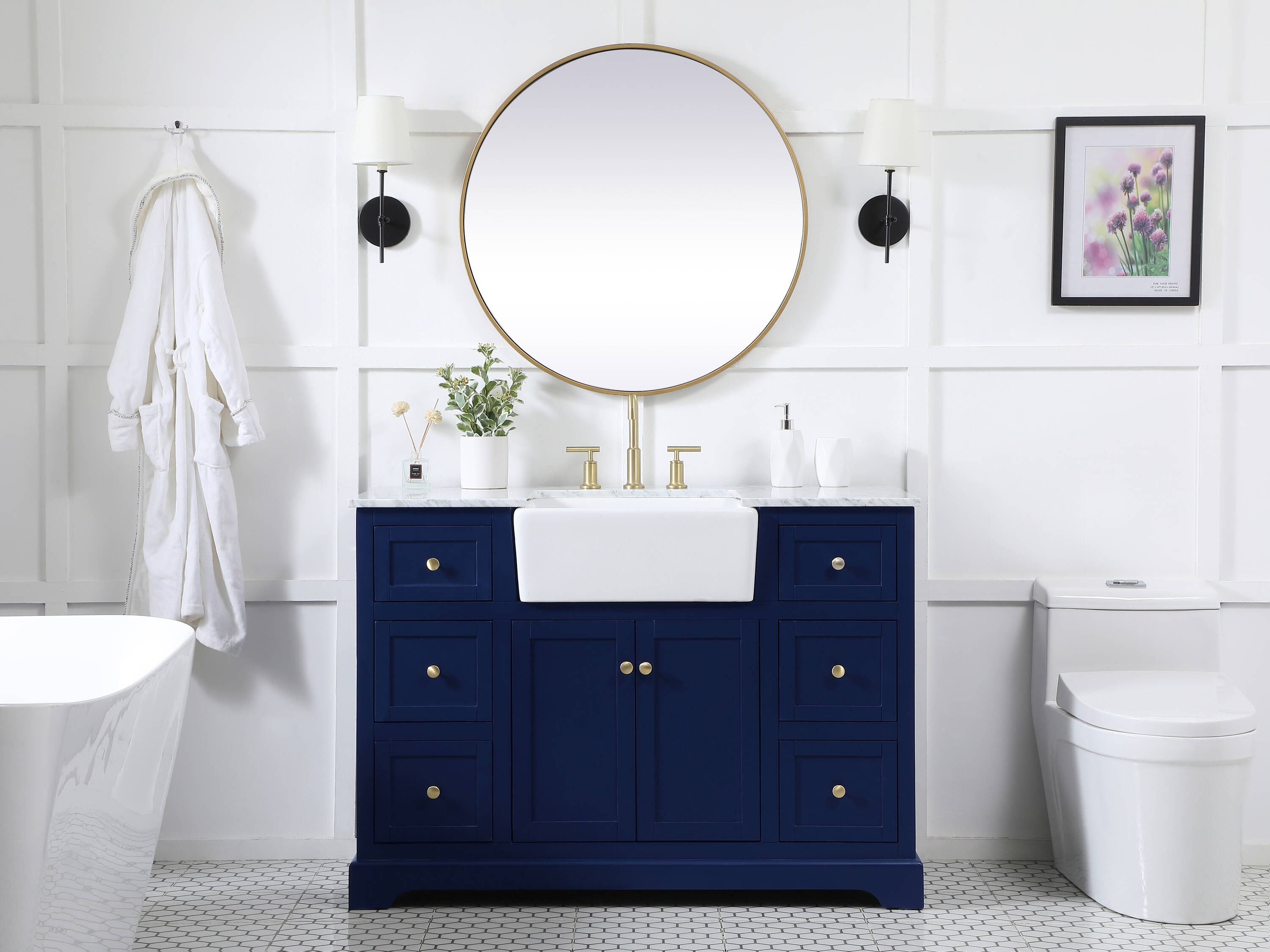 Elegant Decor HF180744BL Bath-Vanity-Combo - View #5