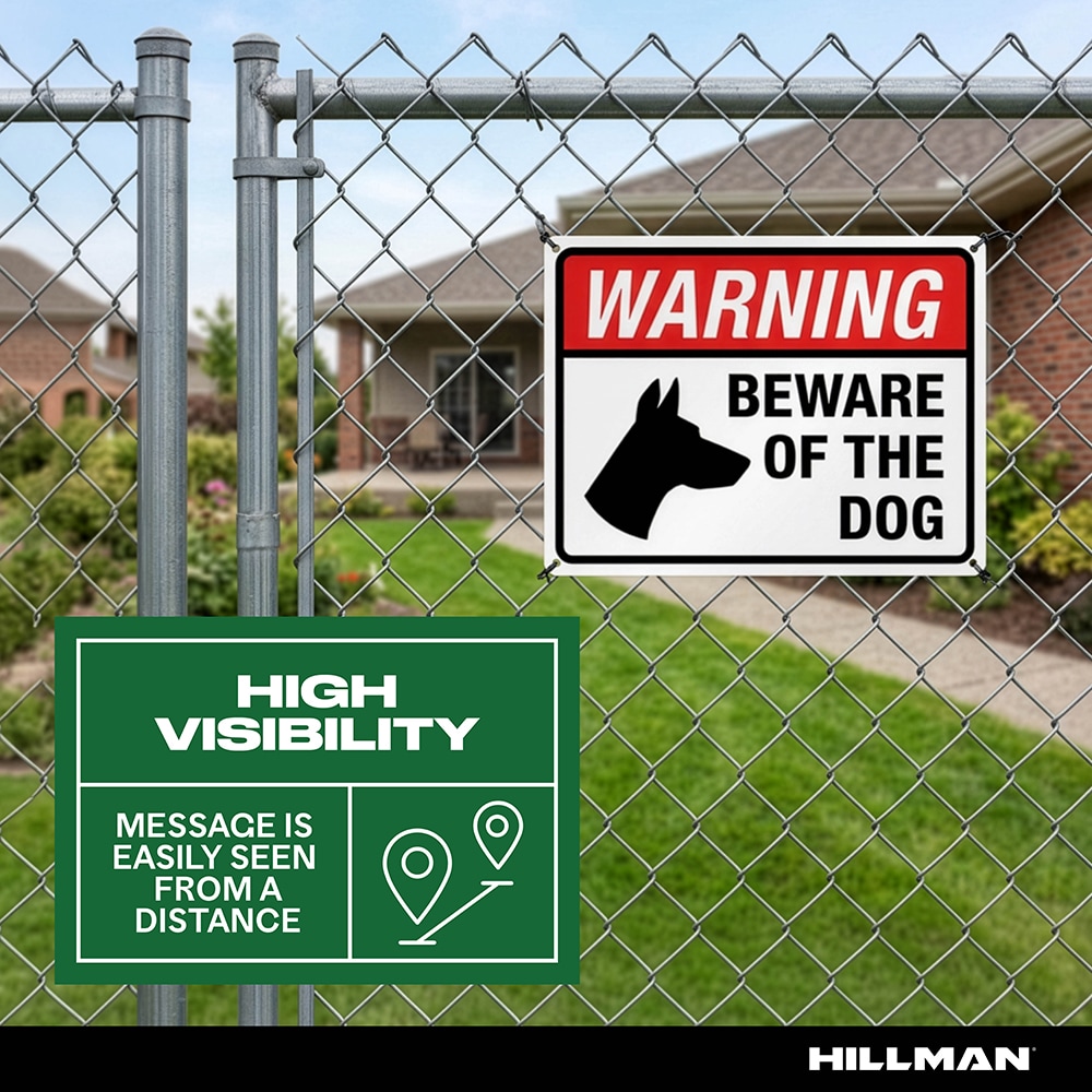 Hillman 4-in x 6-in Vinyl Pet Sign 843349 at Lowes.com