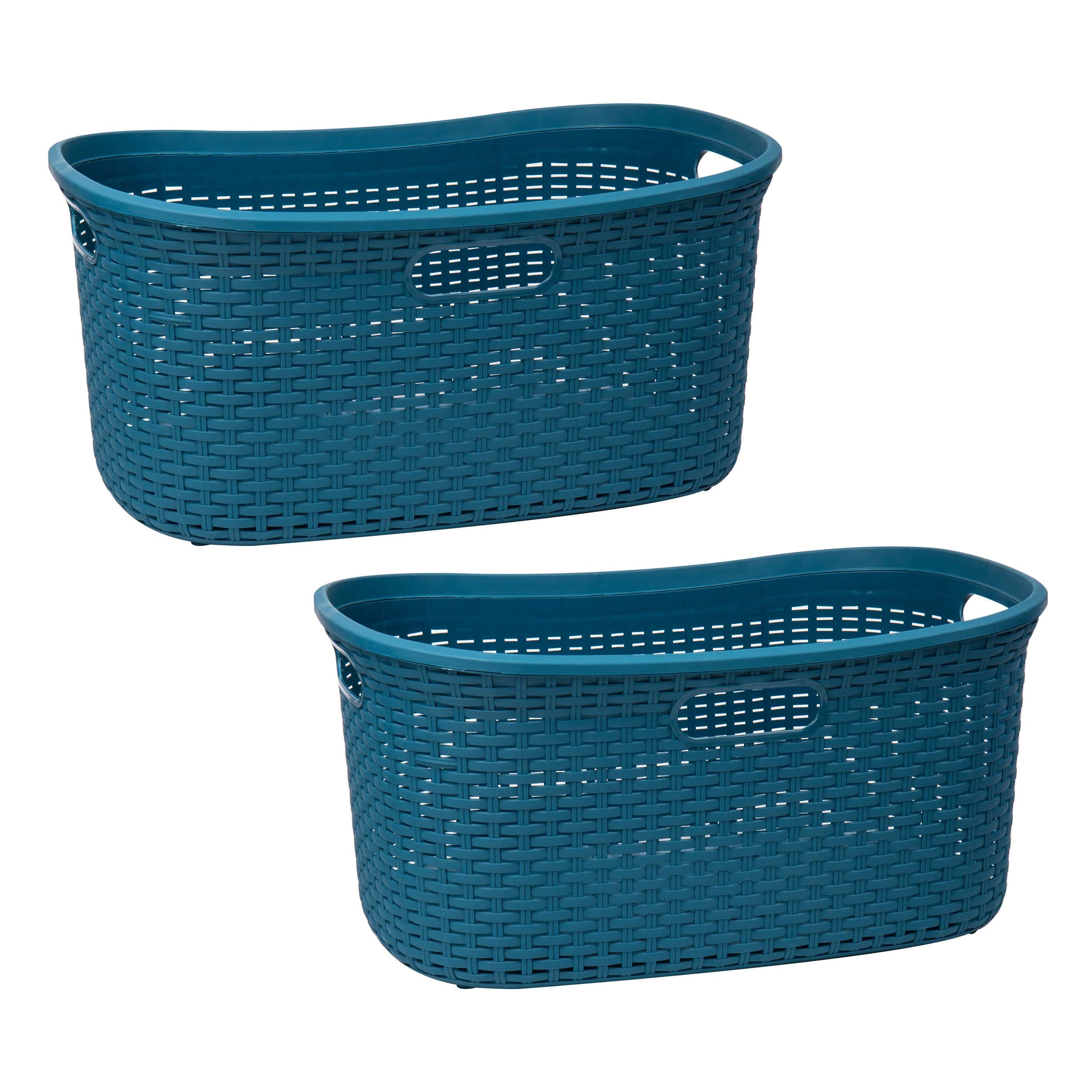 Mind Reader 40LBASK2PK-BLU Hamper-Baskets - View #7