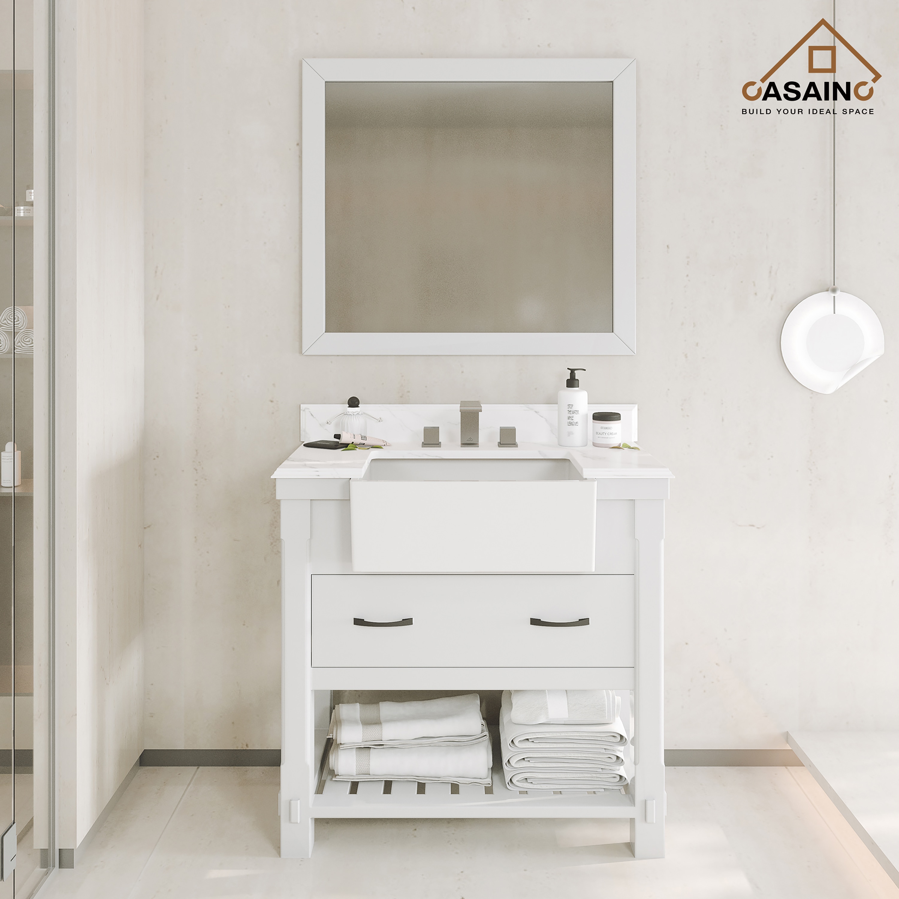 CASAINC MS-30036-CAB-GR Bath-Vanity-Combo - View #3