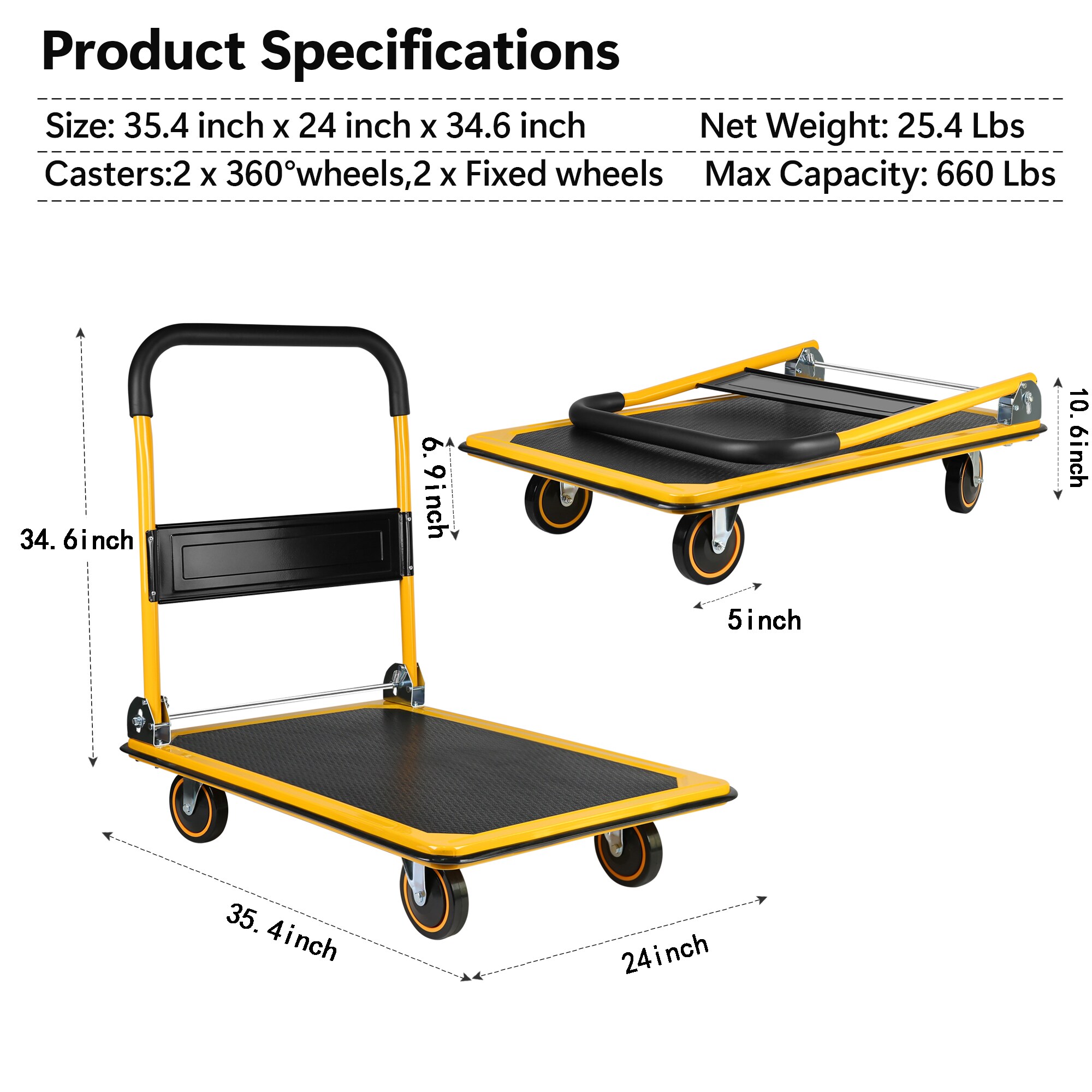 Kahomvis YS-QPW1-278 Hand-Truck-Dollies - View #4