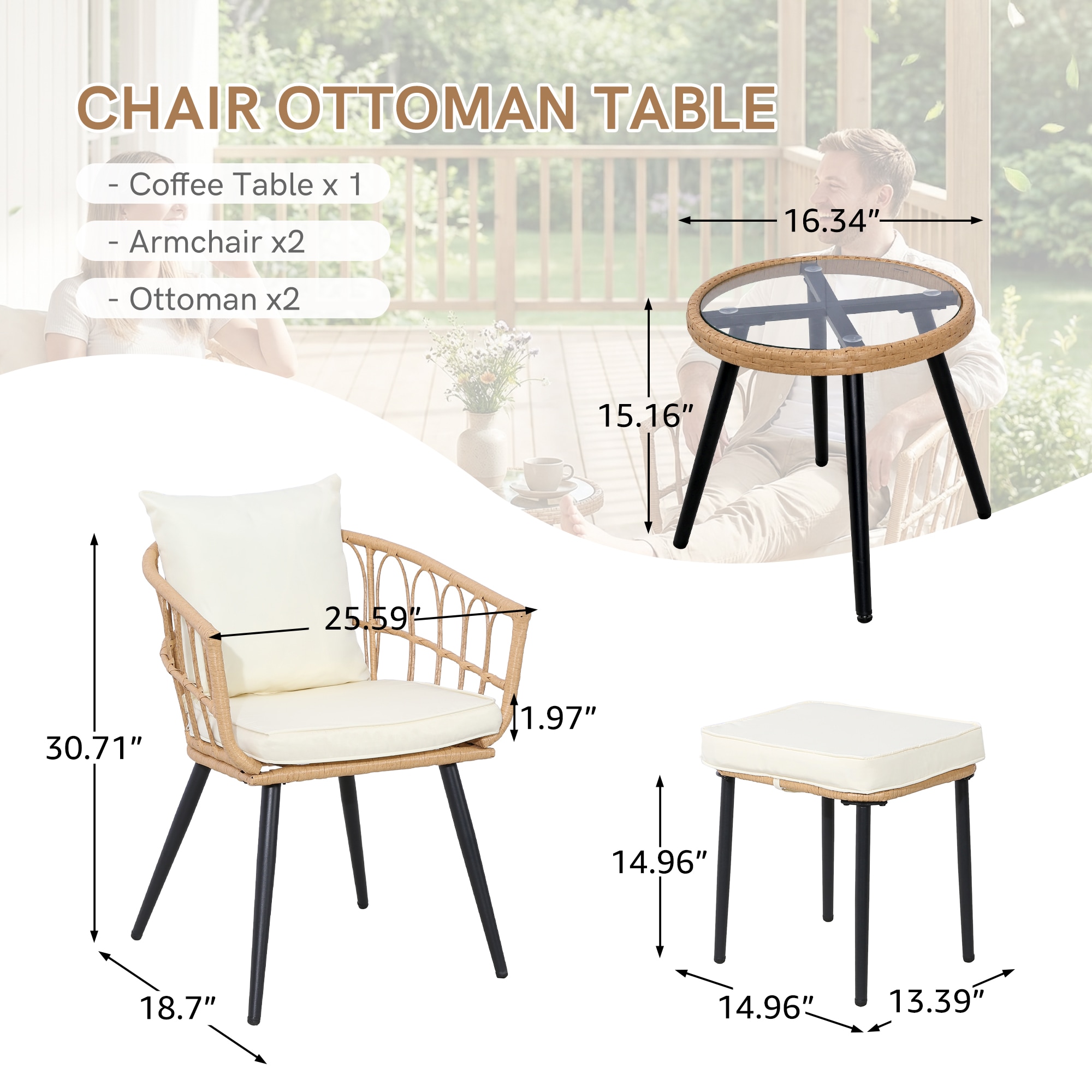 EarlGrove LS-PC1YEBE Patio-Conversation-Sets - View #3