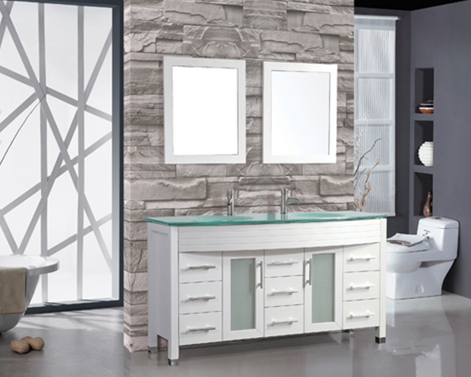 MTD Vanities MTD-8129W Bath-Vanity-Combo - View #2
