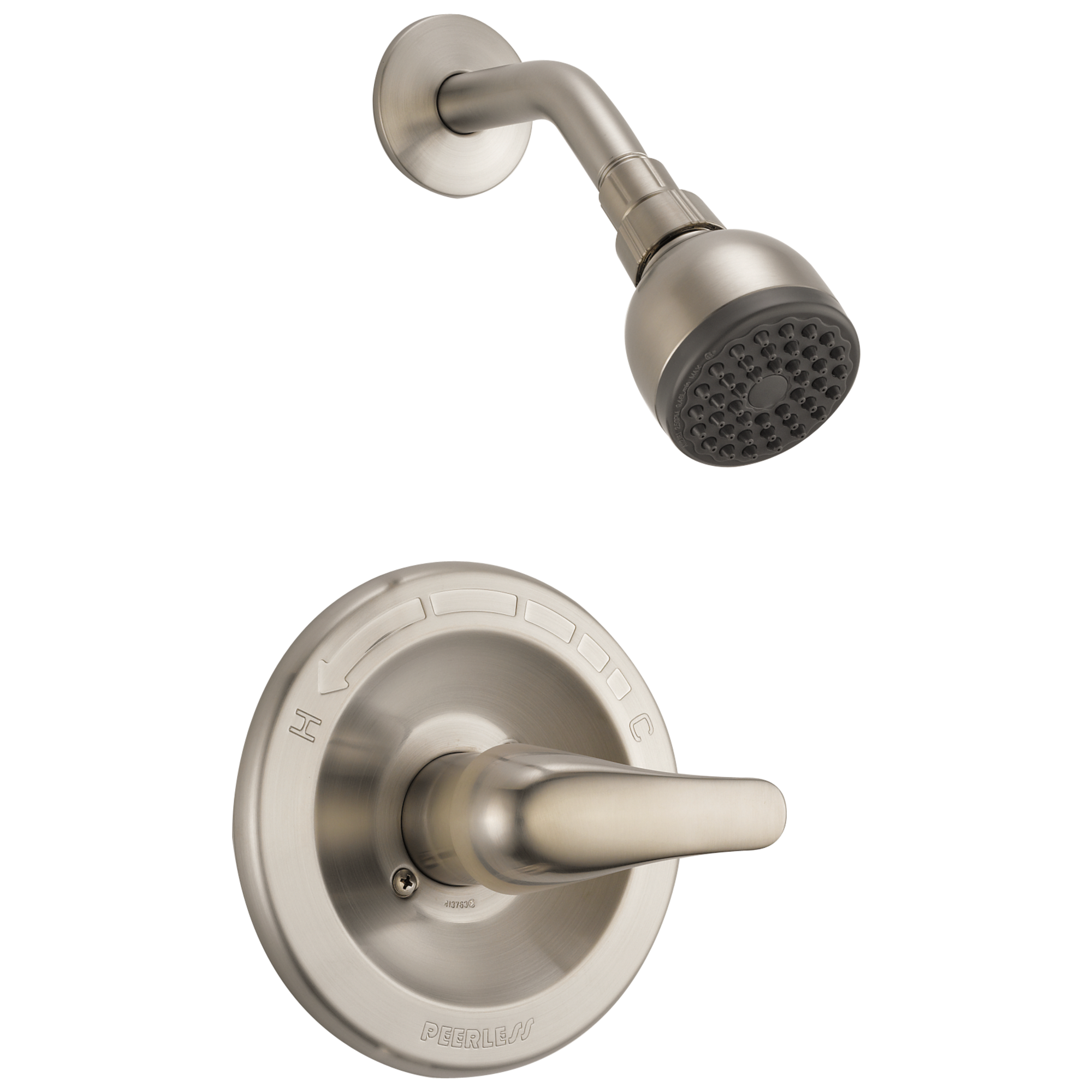 Peerless PTT188743-BN Brushed Nickel 1-handle Single function 2.75-in Round Shower Faucet with Valve