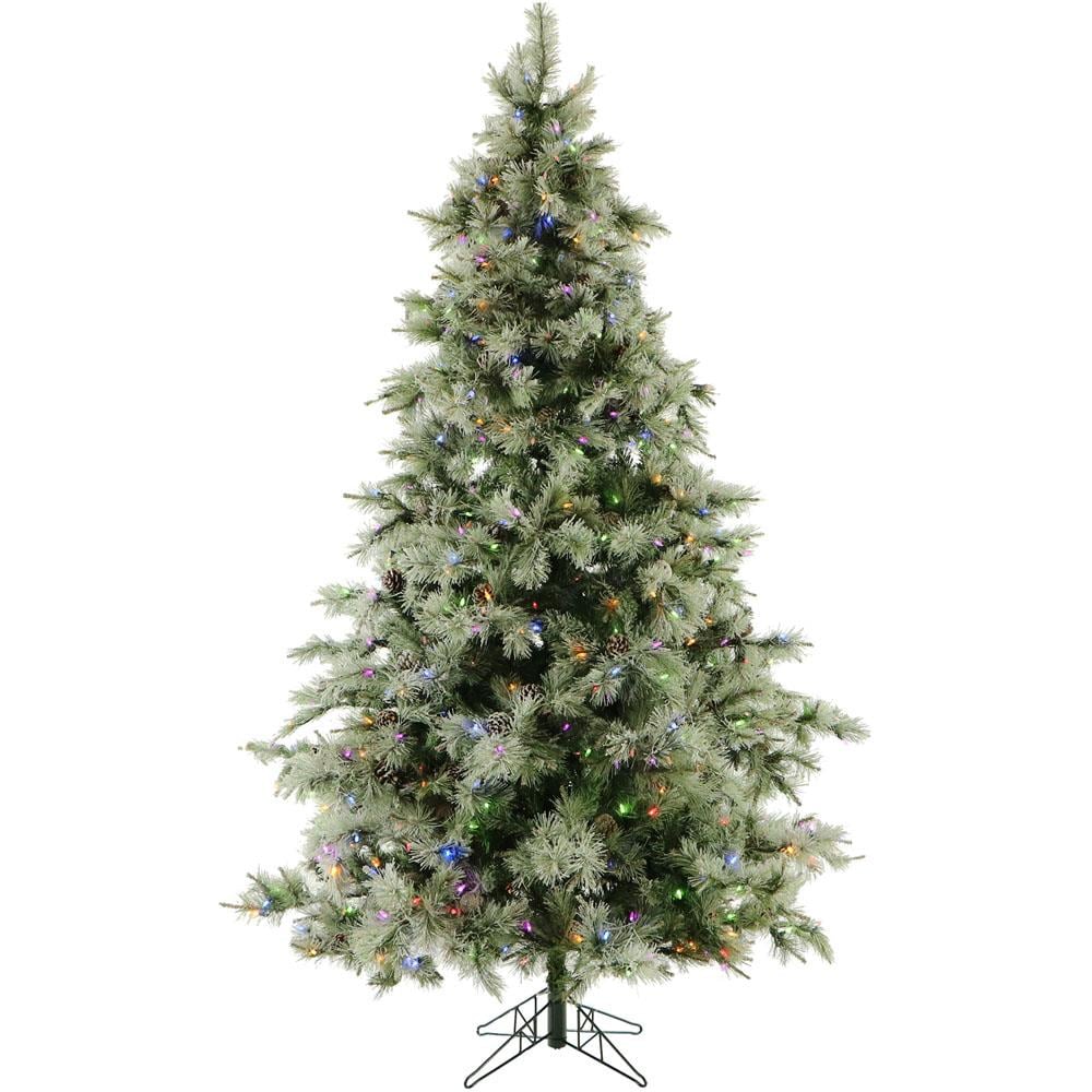 Fraser Hill Farm FFGP090-6GREZ 9-ft Pine Pre-lit Artificial Christmas Tree with LED Lights
