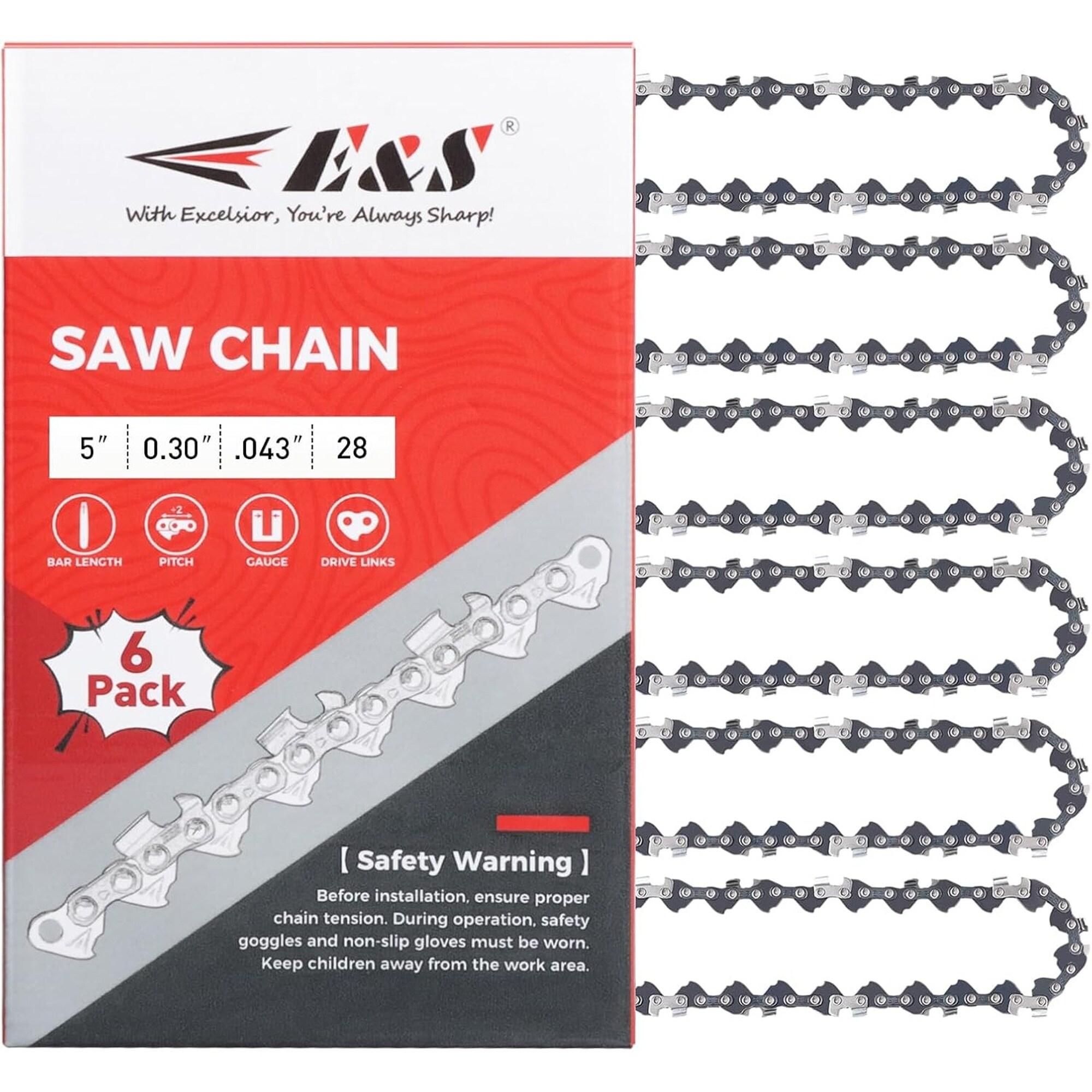 Angel Sar L2MJA523CC10 Chain-Saw-Chains - View #2