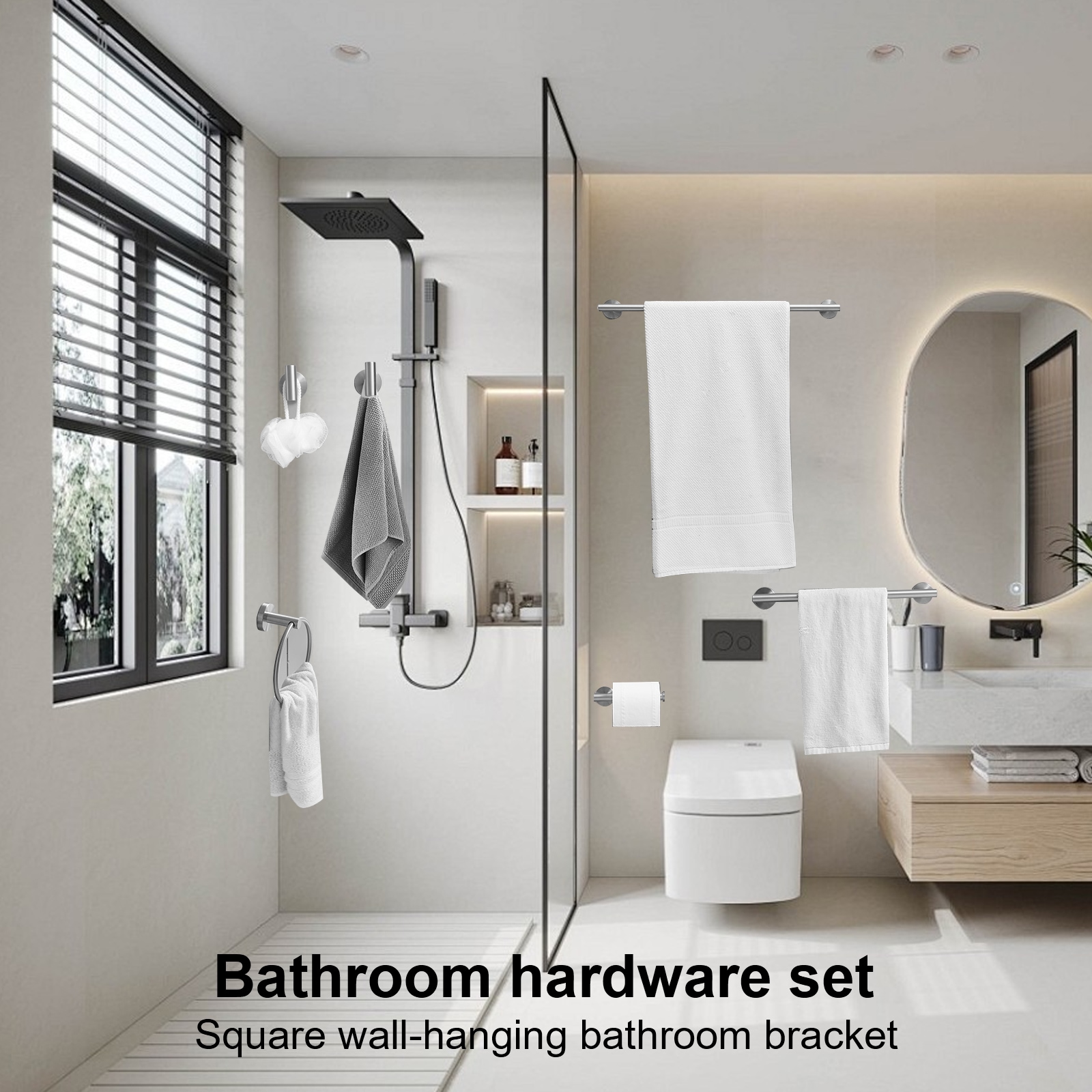 BWE A-91020-6-N Decorative-Bath-Hardware-Kits - View #5