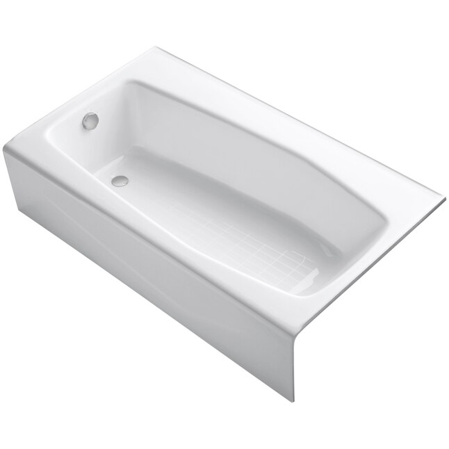 KOHLER Villager 60 in. x 34.25 in. Soaking Bathtub with Right-Hand Drain in White KOHLER Villager 60 in. x 34.25 in. Soaking Bathtub with Right-Hand Drain in White
