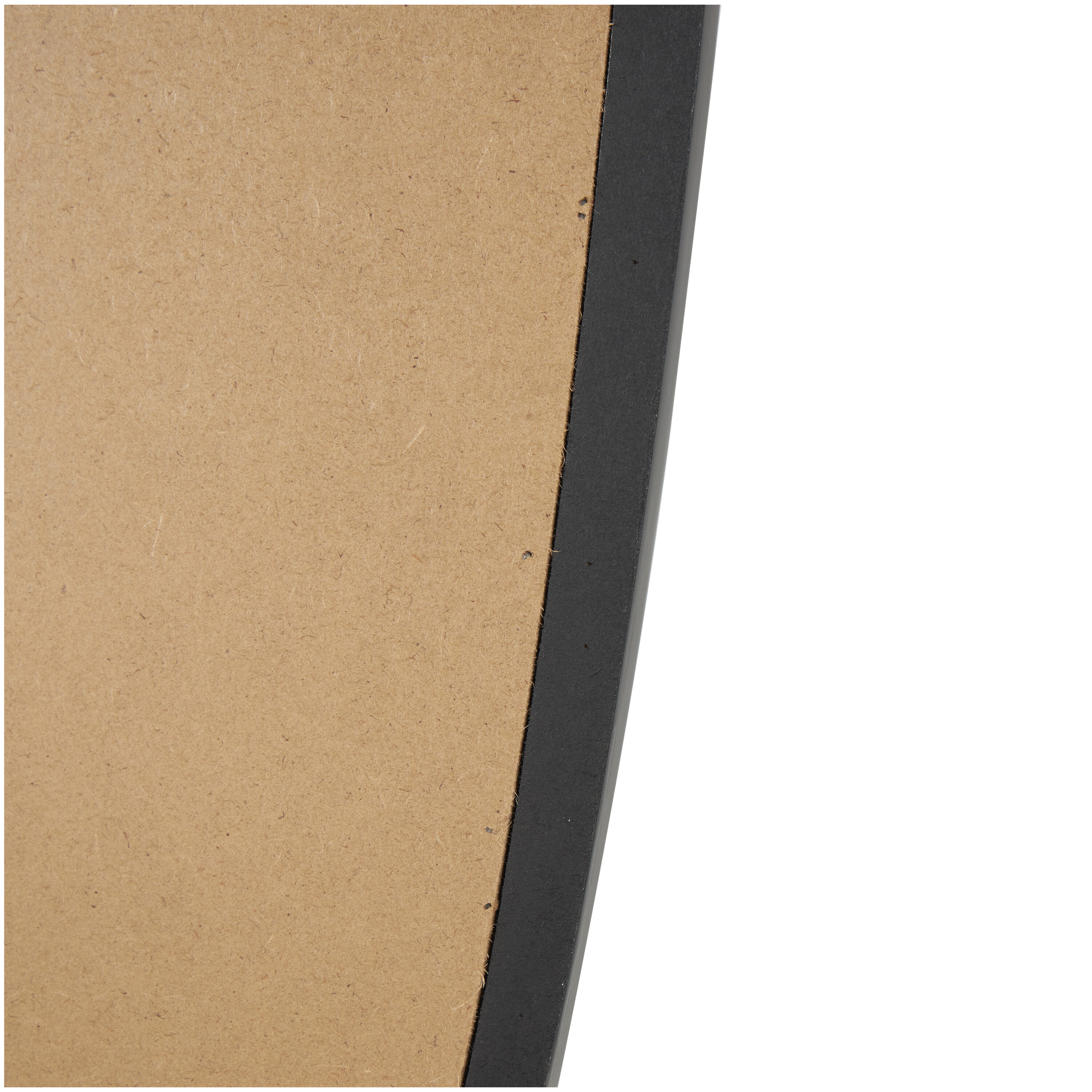 Derinda Black Oval Full Length Mirror with Manufactured Wood Frame