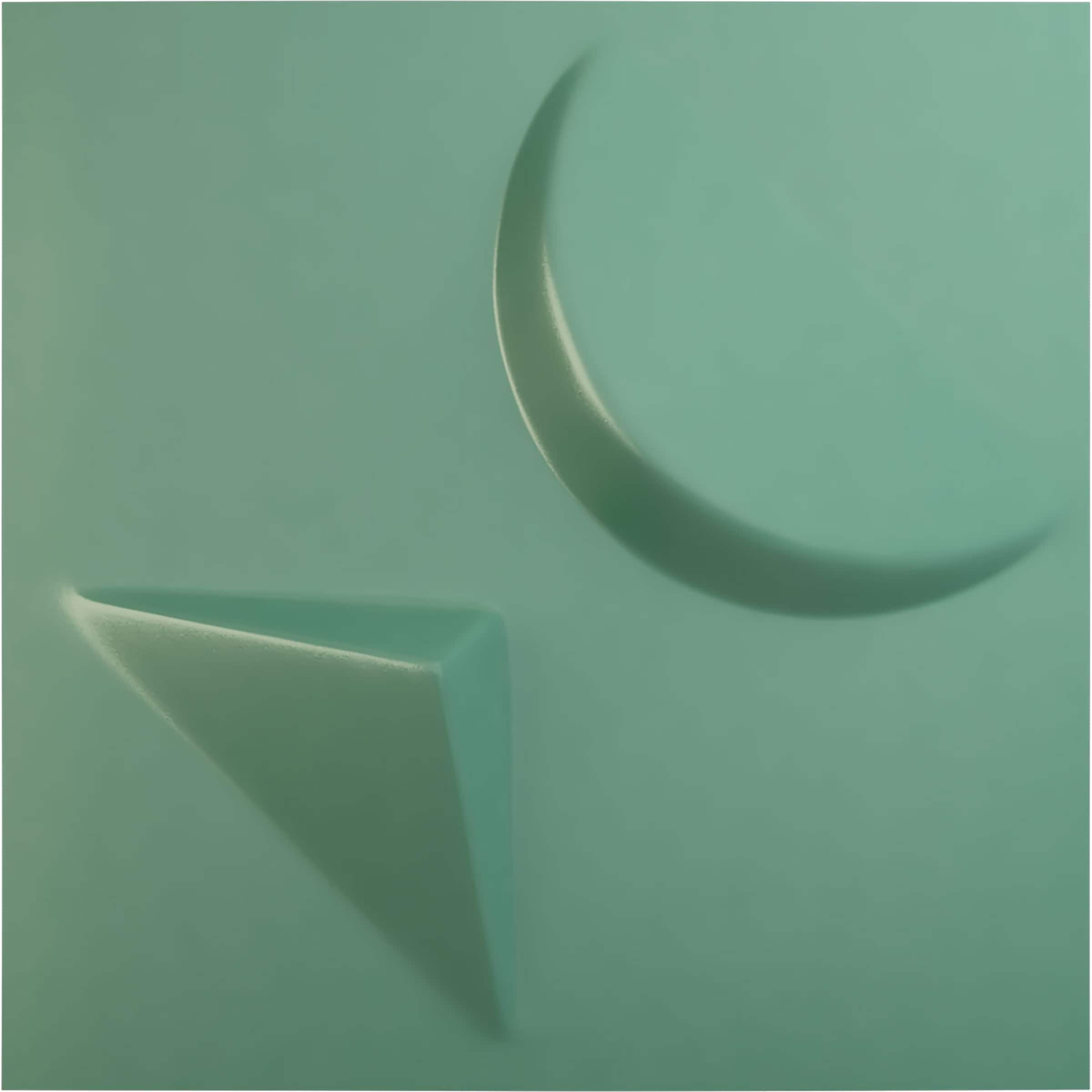 Ekena Millwork WP12X12APFSM-CASE-12 11-7/8-in x 11-7/8-in Embossed Paintable/Stainable Green PVC Wall Panel ( 12 -Pack, Covers 11.76-sq ft )